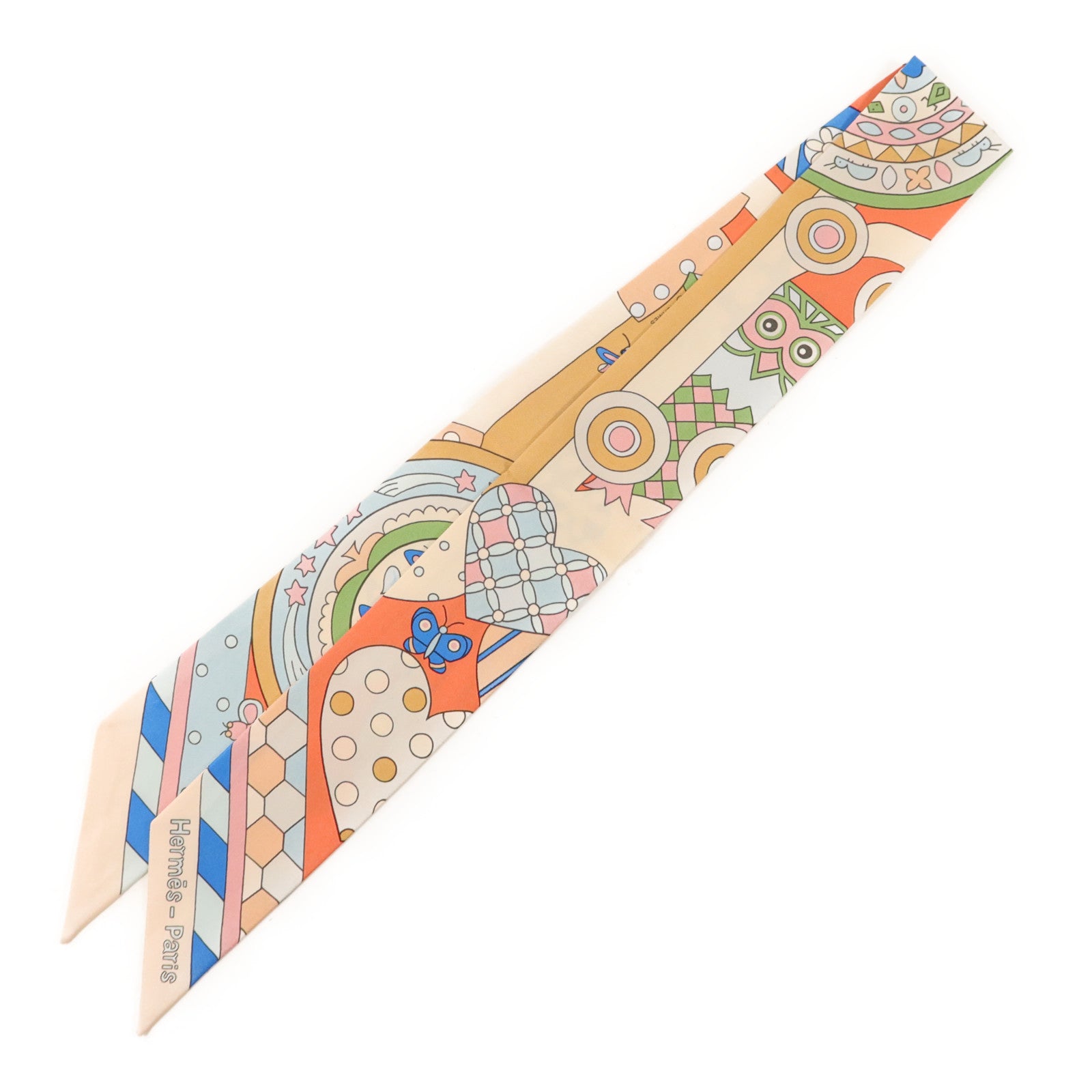 HERMES 絲質Twilly絲巾