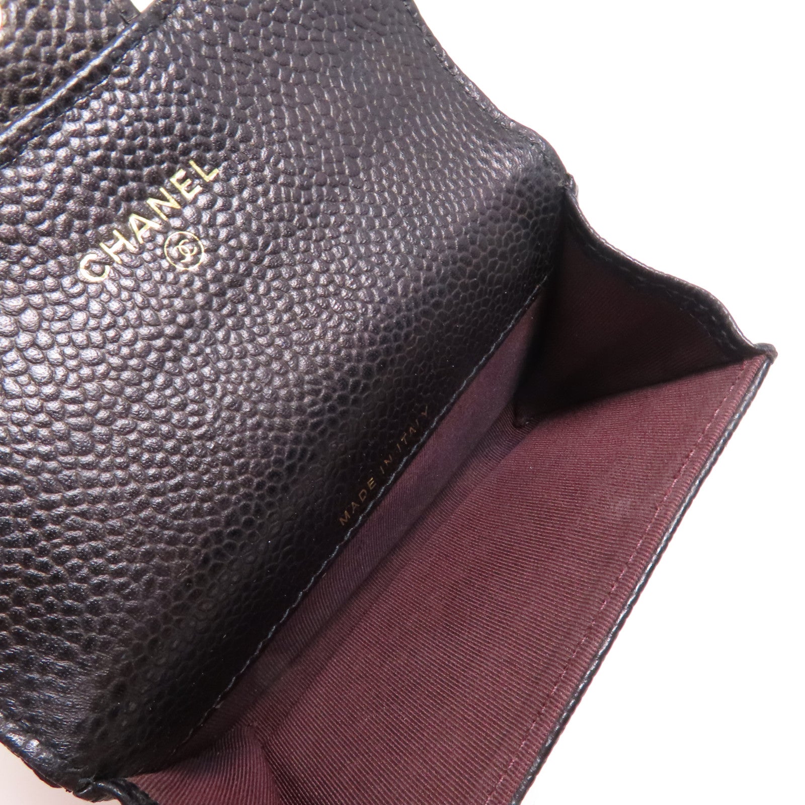 CHANEL 牛皮皮革Card Case金扣卡片套
