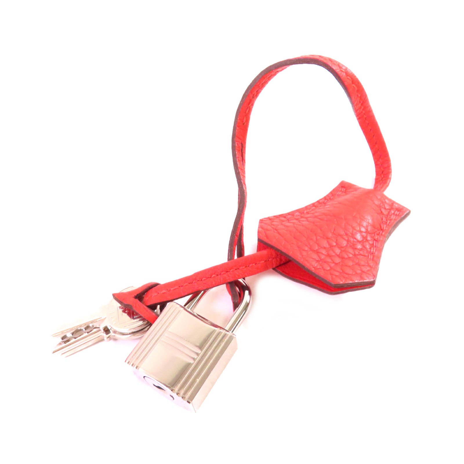 HERMES 【激減優惠】Clemence皮革Bolide 31 2Way Hand Bag銀扣手挽肩背兩用袋Rouge Casaque法拉利紅色