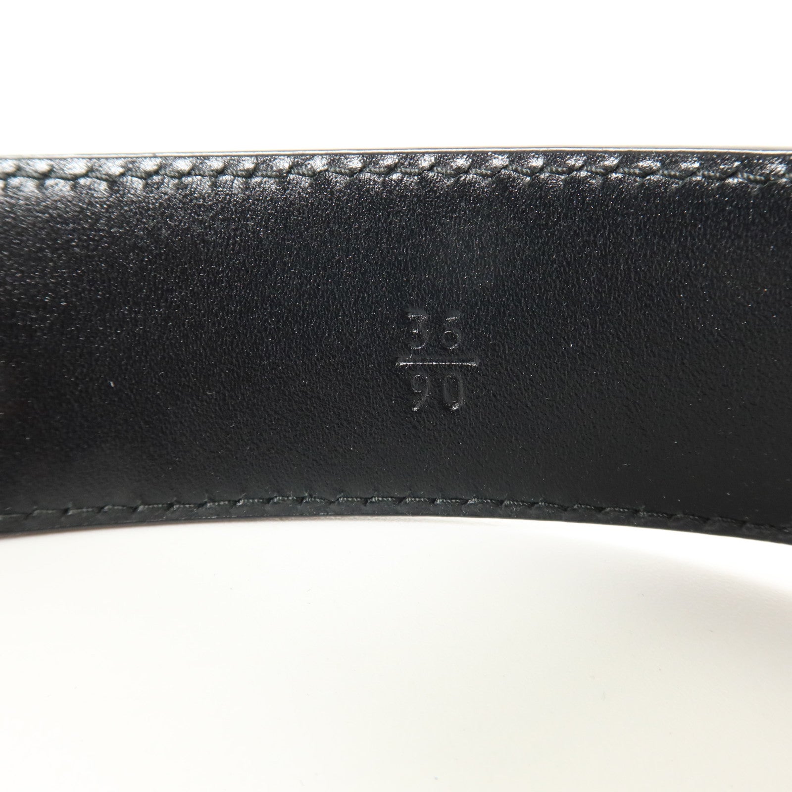 PRADA Saffiano皮革Triangle Saffiano Leather Belt 90cm銀扣皮帶