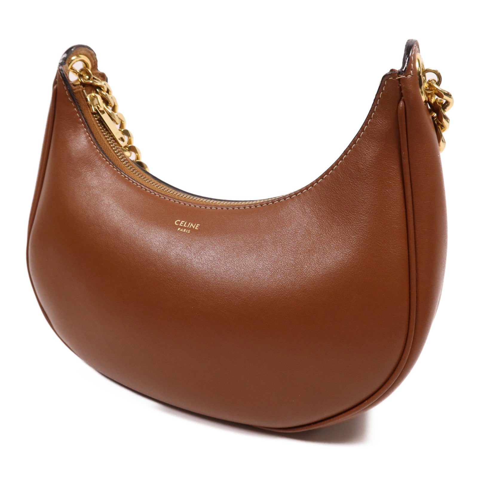 CELINE 牛皮皮革Medium Ava Chain金扣鏈帶肩背袋