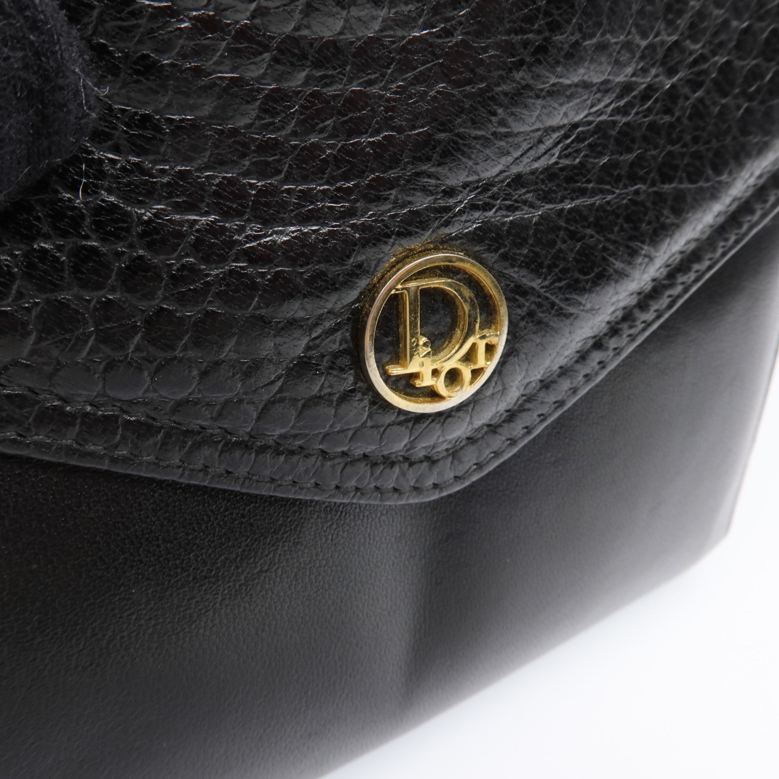 Dior 【激減優惠】羊皮皮革Vintage Wallet金扣錢包