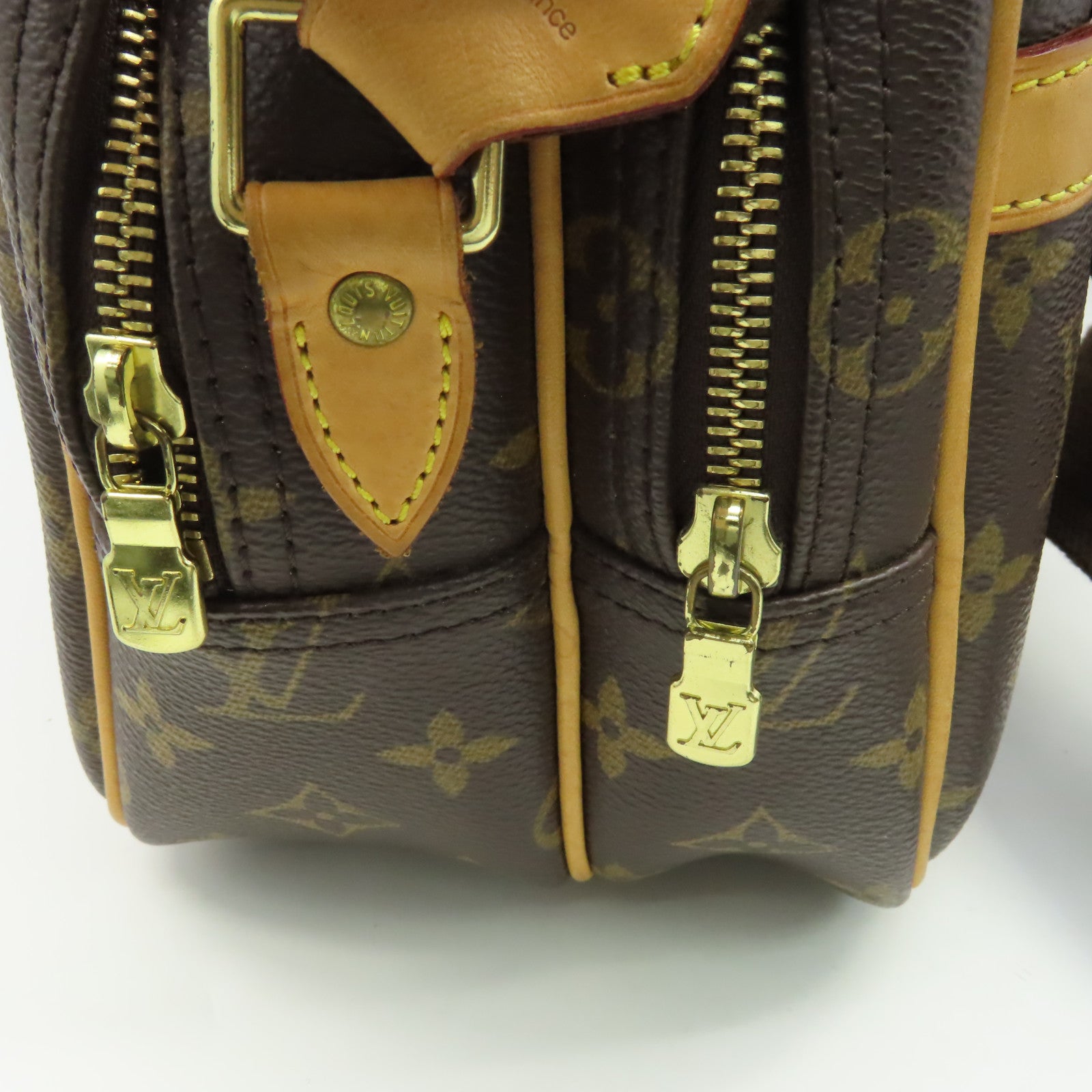 LOUIS VUITTON Monogram Reporter PM Shoulder Bag肩背袋啡色