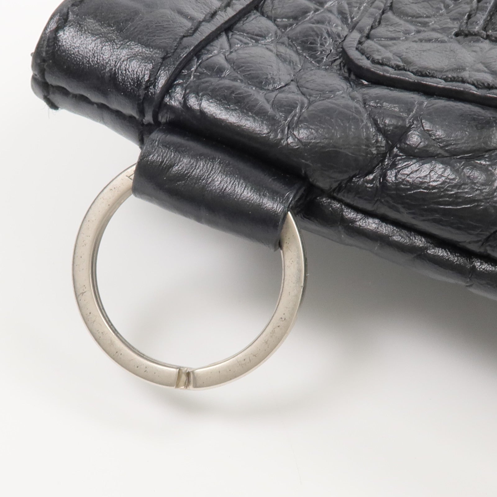 BALENCIAGA 牛皮皮革Crocodile Embossed Classic Clutch手拿包
