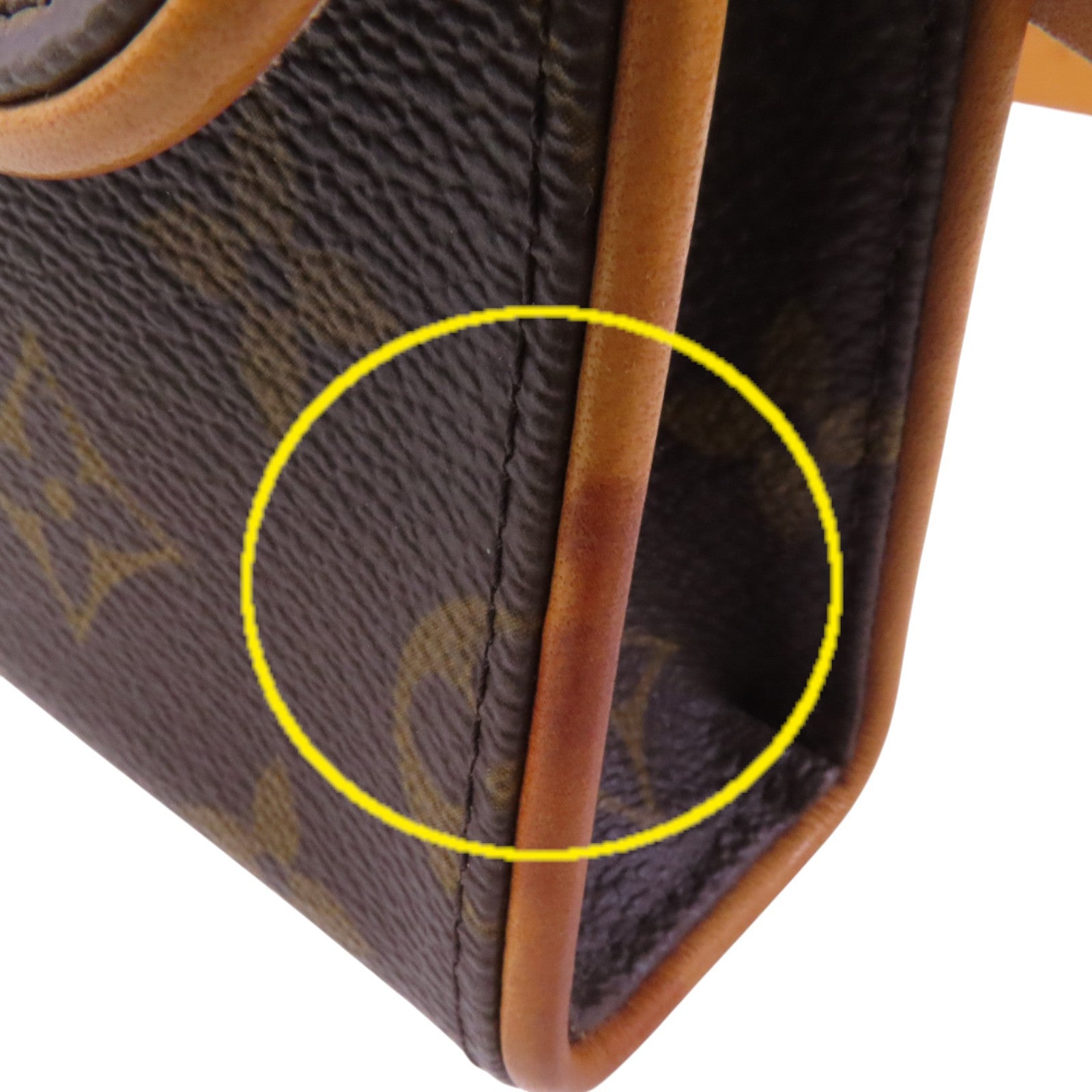 LOUIS VUITTON Monogram Pochette Florentine XS金扣腰包