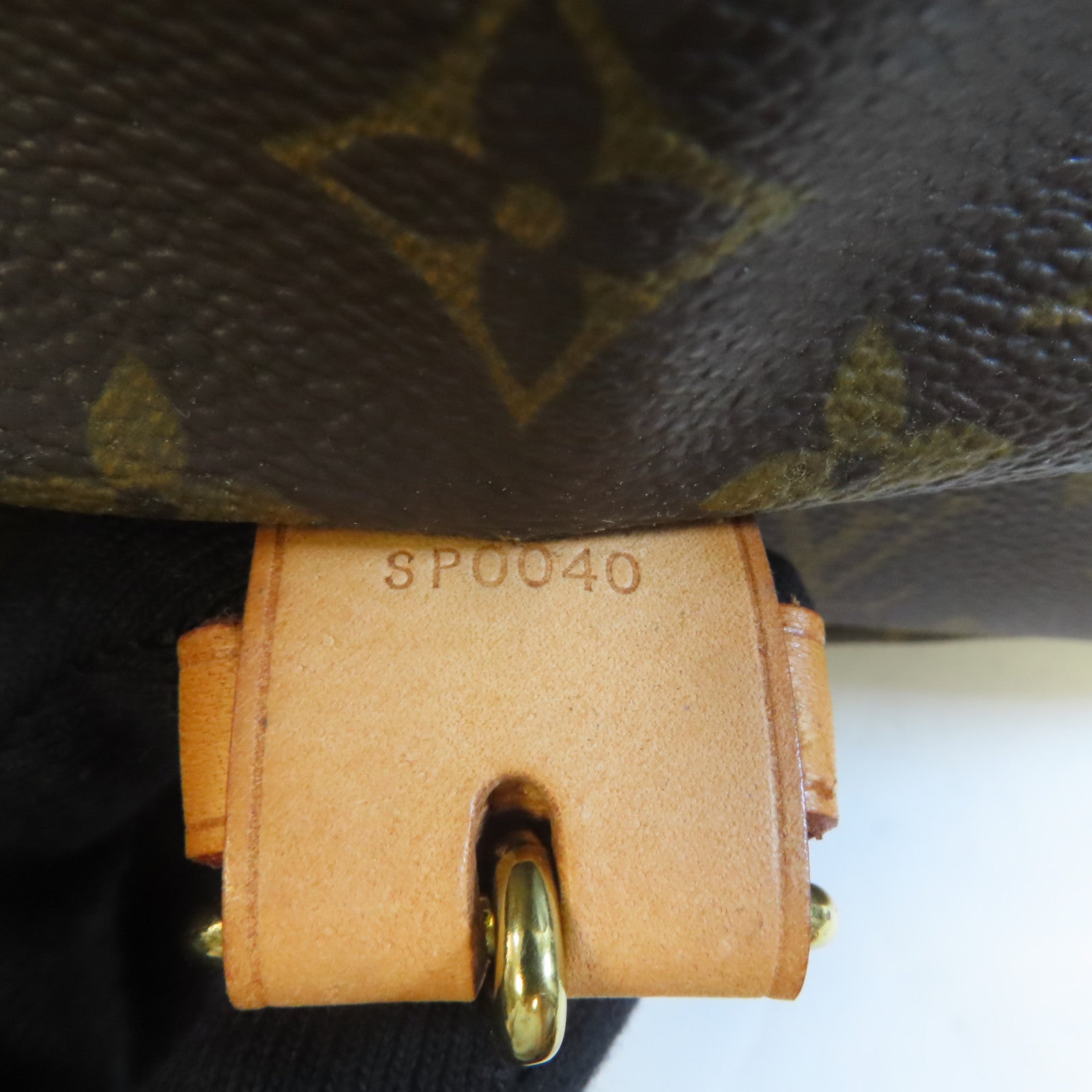 LOUIS VUITTON Monogram Hunting Bag金扣手挽肩背兩用袋啡色