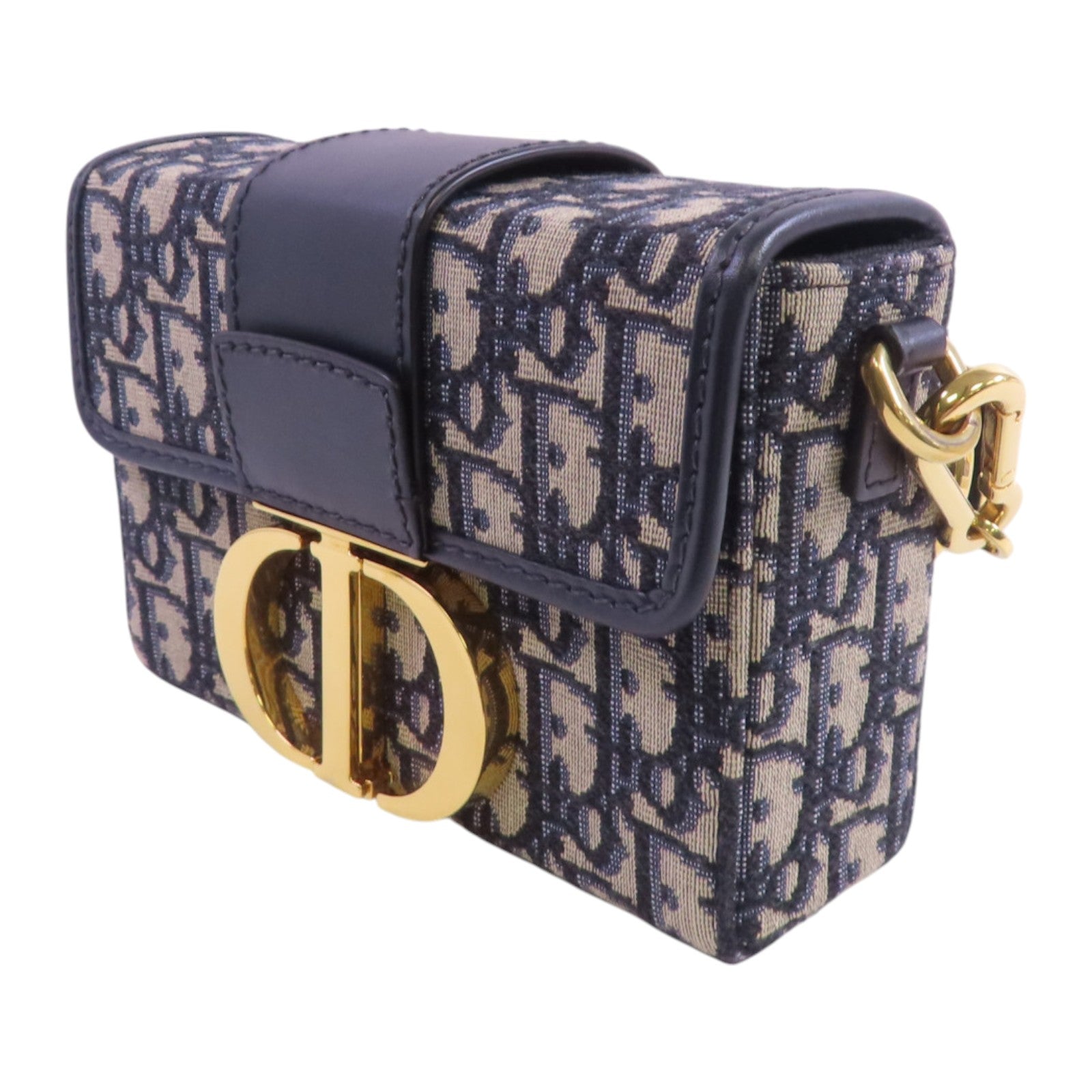 Dior Oblique帆布Montaigne 30 Shoulder Bag金扣肩背袋