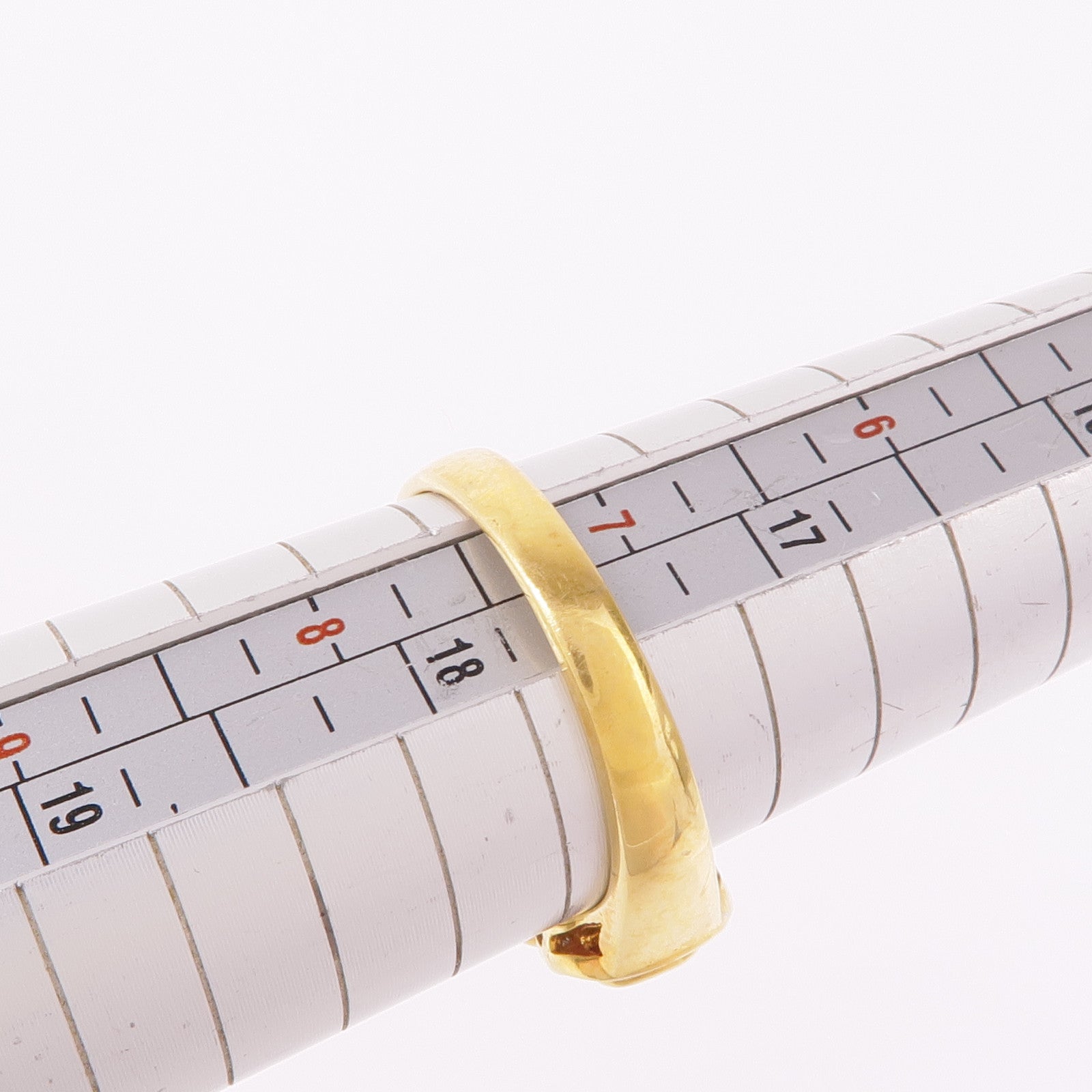 JEWELRY 18K黃金Ruby Diamond Ring紅寶石/鑽石戒指US#7.25