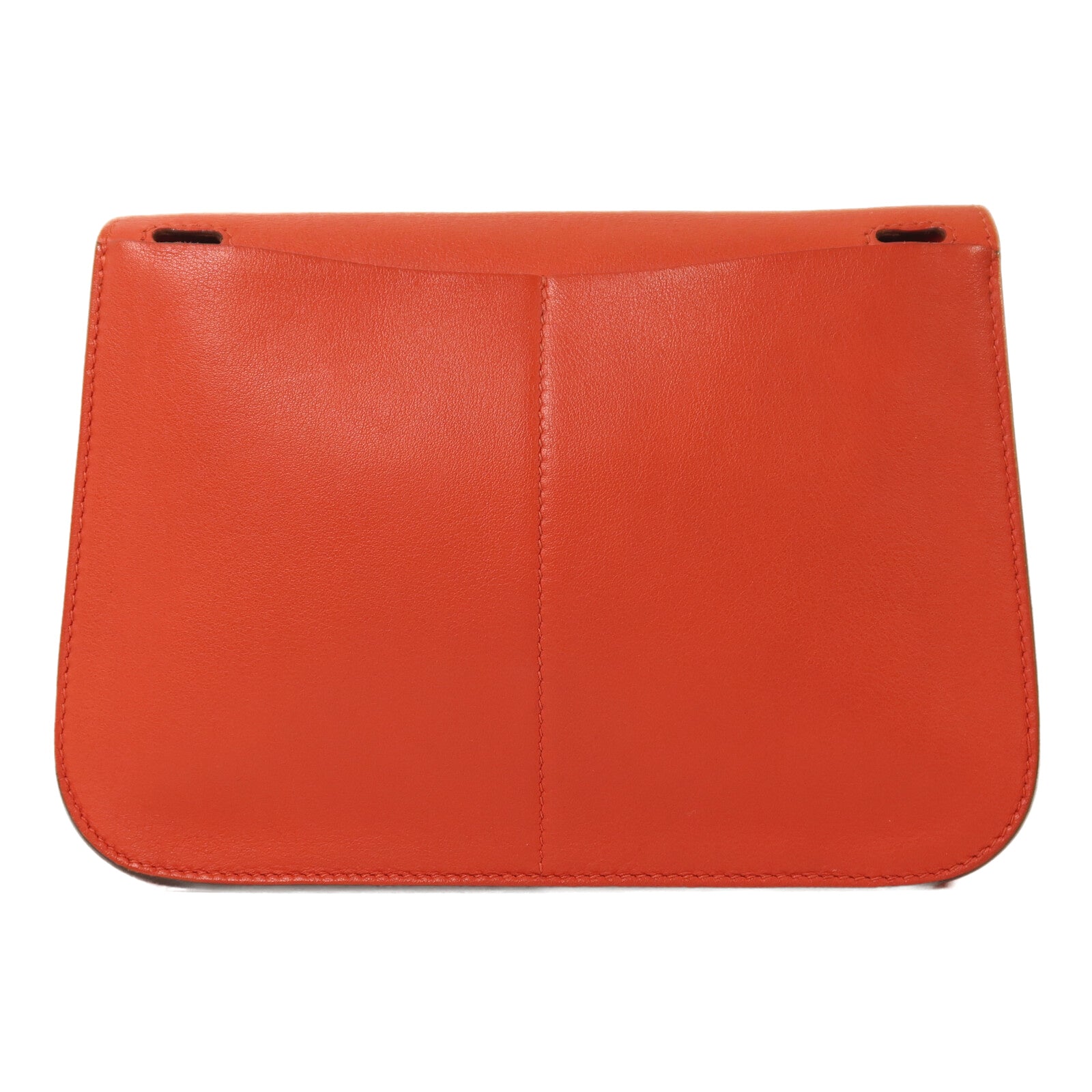 HERMES Swift皮革Mini Halzan銀扣手挽肩背兩用袋Rouge Pivoine