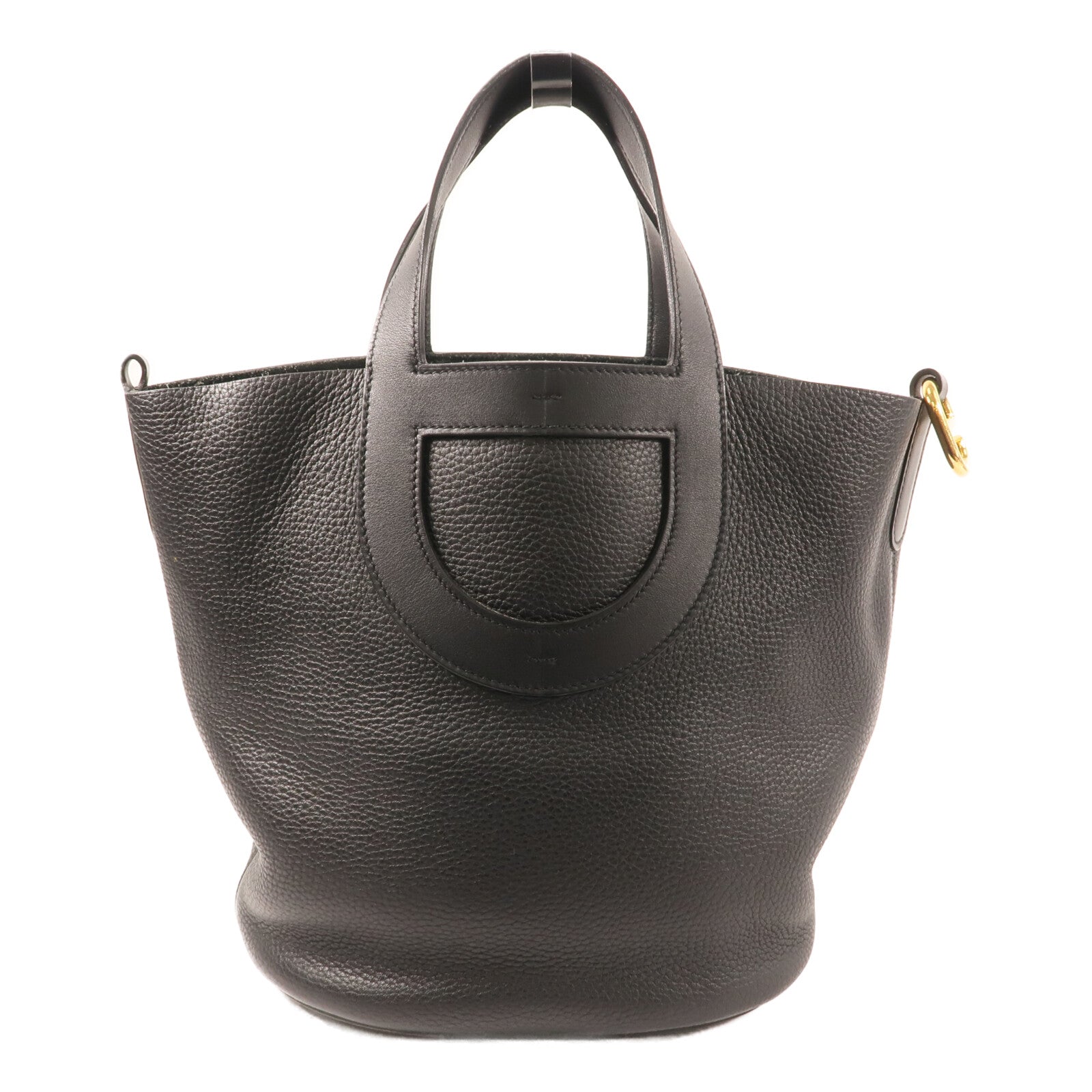 HERMES 【激減優惠】Clemence 皮革In the loop 23 手挽袋Noir
