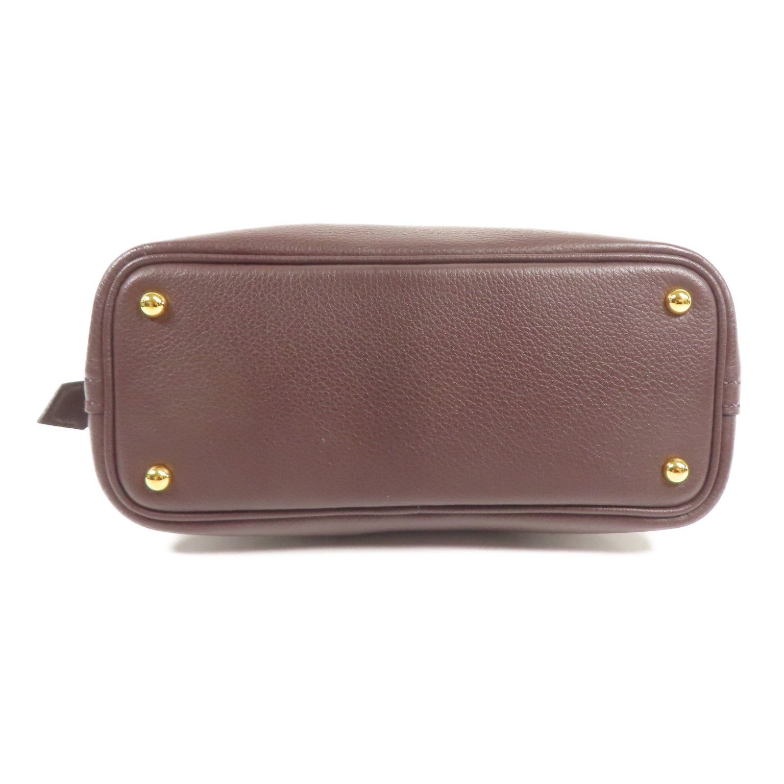 HERMES Evercolor皮革Bolide Mini金扣手挽肩背兩用袋Rouge Sellier