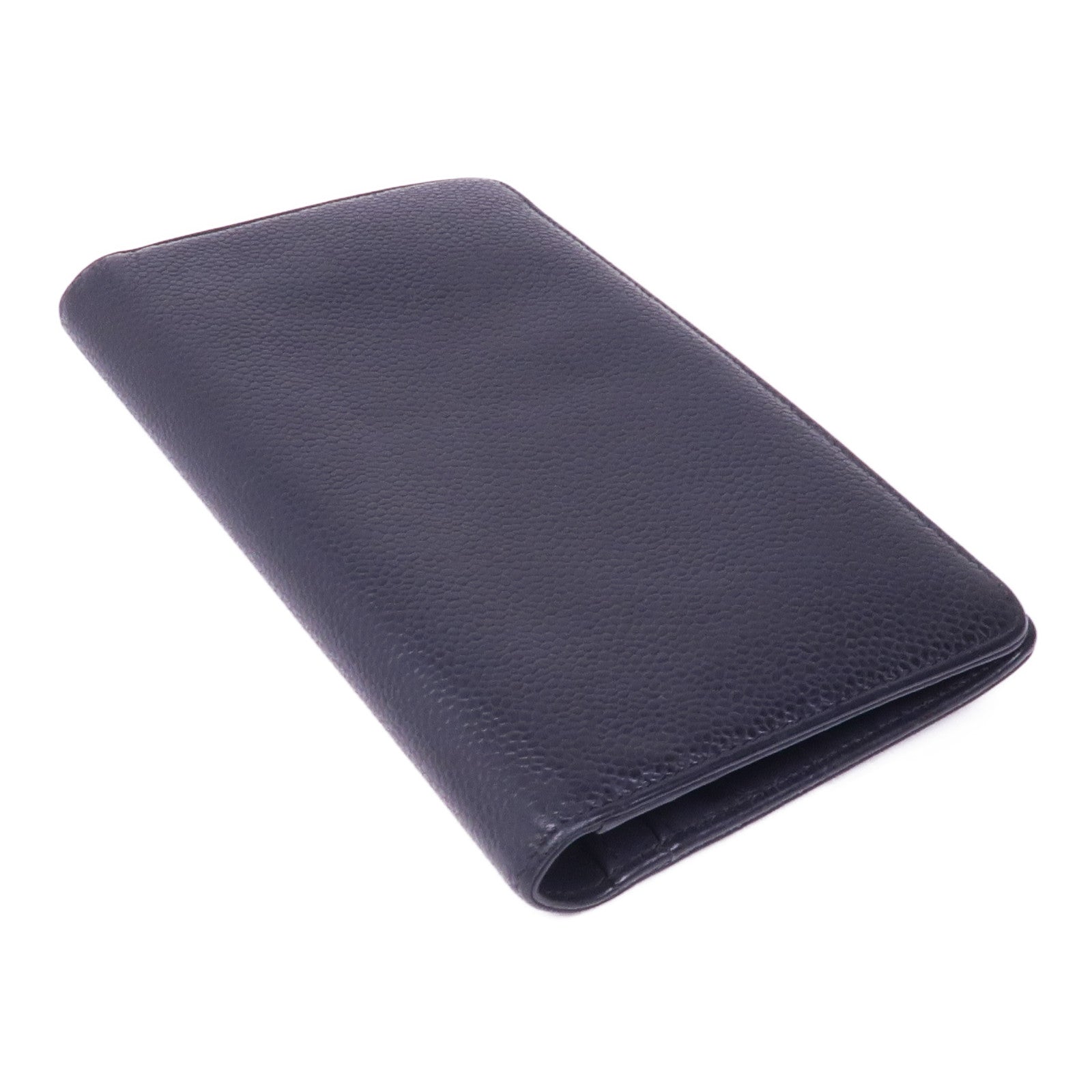 CHANEL 牛皮皮革Long Wallet銀扣長錢包