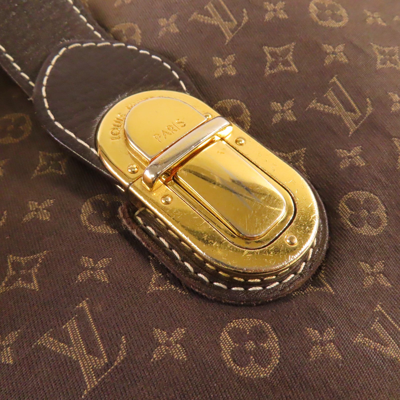 LOUIS VUITTON **【激減優惠】Monogram Mini Elegie 2Way Shoulder Bag金扣手挽肩背兩用袋啡色