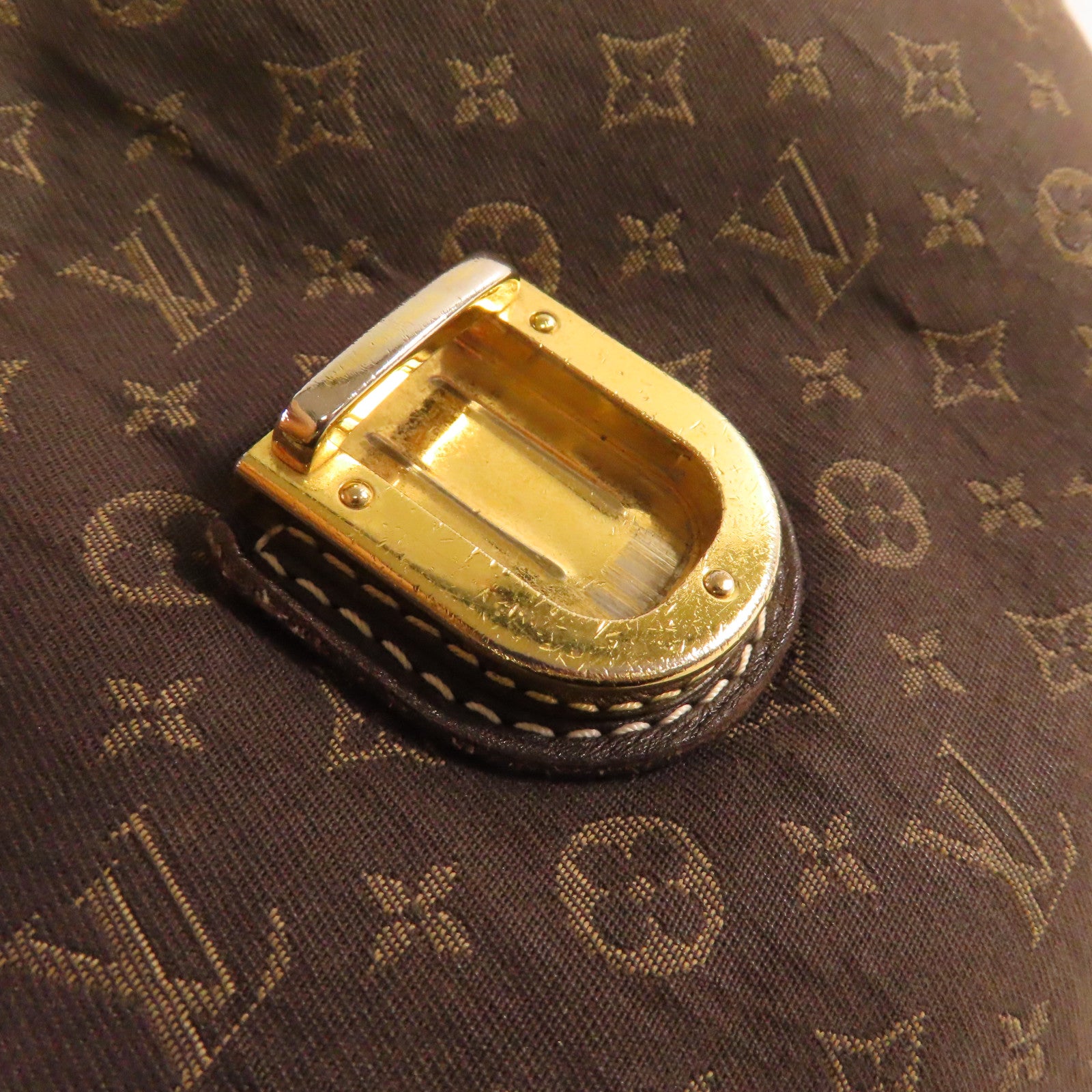 LOUIS VUITTON **【激減優惠】Monogram Mini Elegie 2Way Shoulder Bag金扣手挽肩背兩用袋啡色