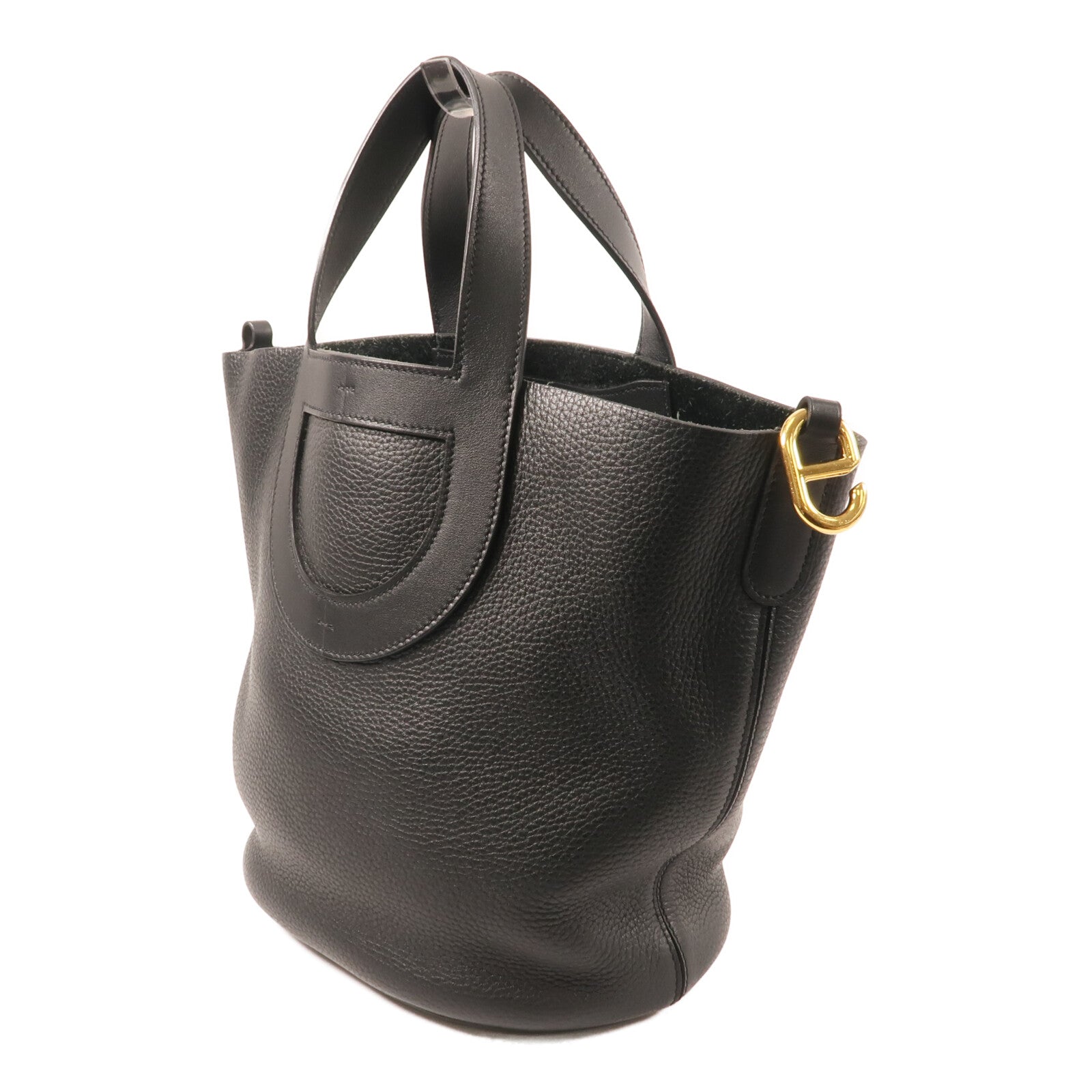 HERMES 【激減優惠】Clemence 皮革In the loop 23 手挽袋Noir