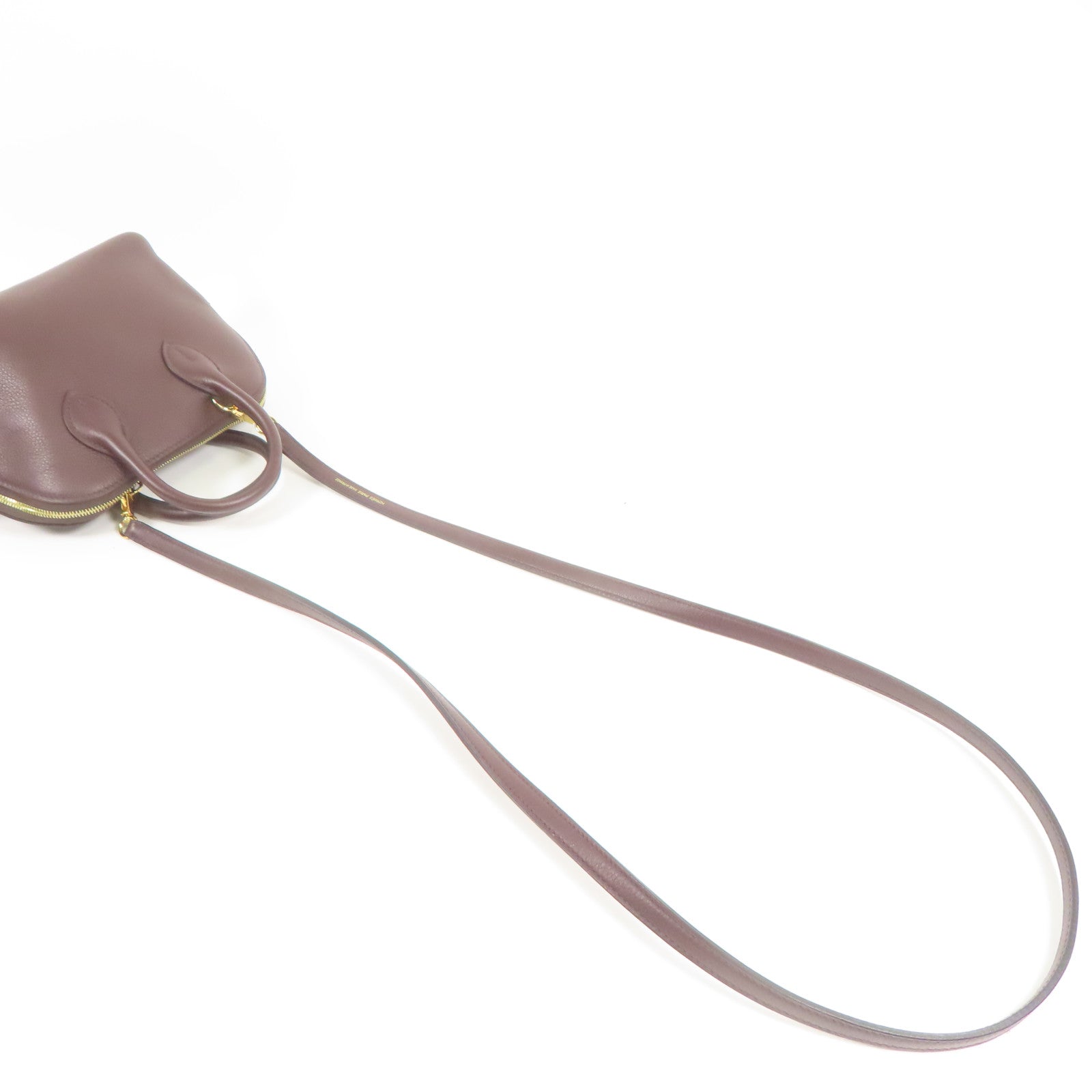 HERMES Evercolor皮革Bolide Mini金扣手挽肩背兩用袋Rouge Sellier