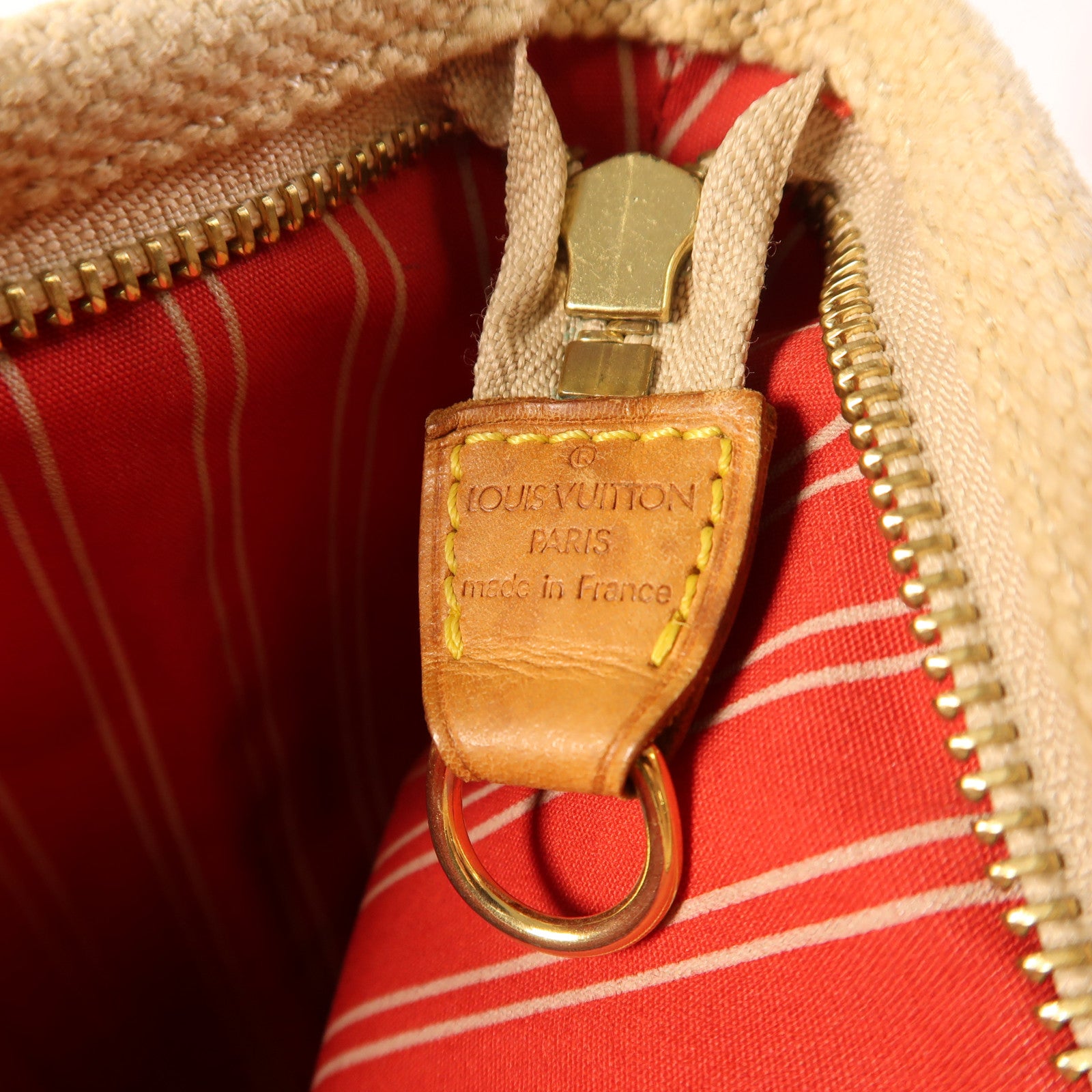 LOUIS VUITTON 帆布Cabas GM金扣肩背袋/手挽袋