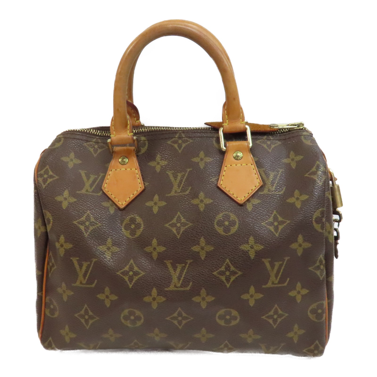 LOUIS VUITTON 【激減優惠】Monogram Speedy 25金扣手挽袋啡色