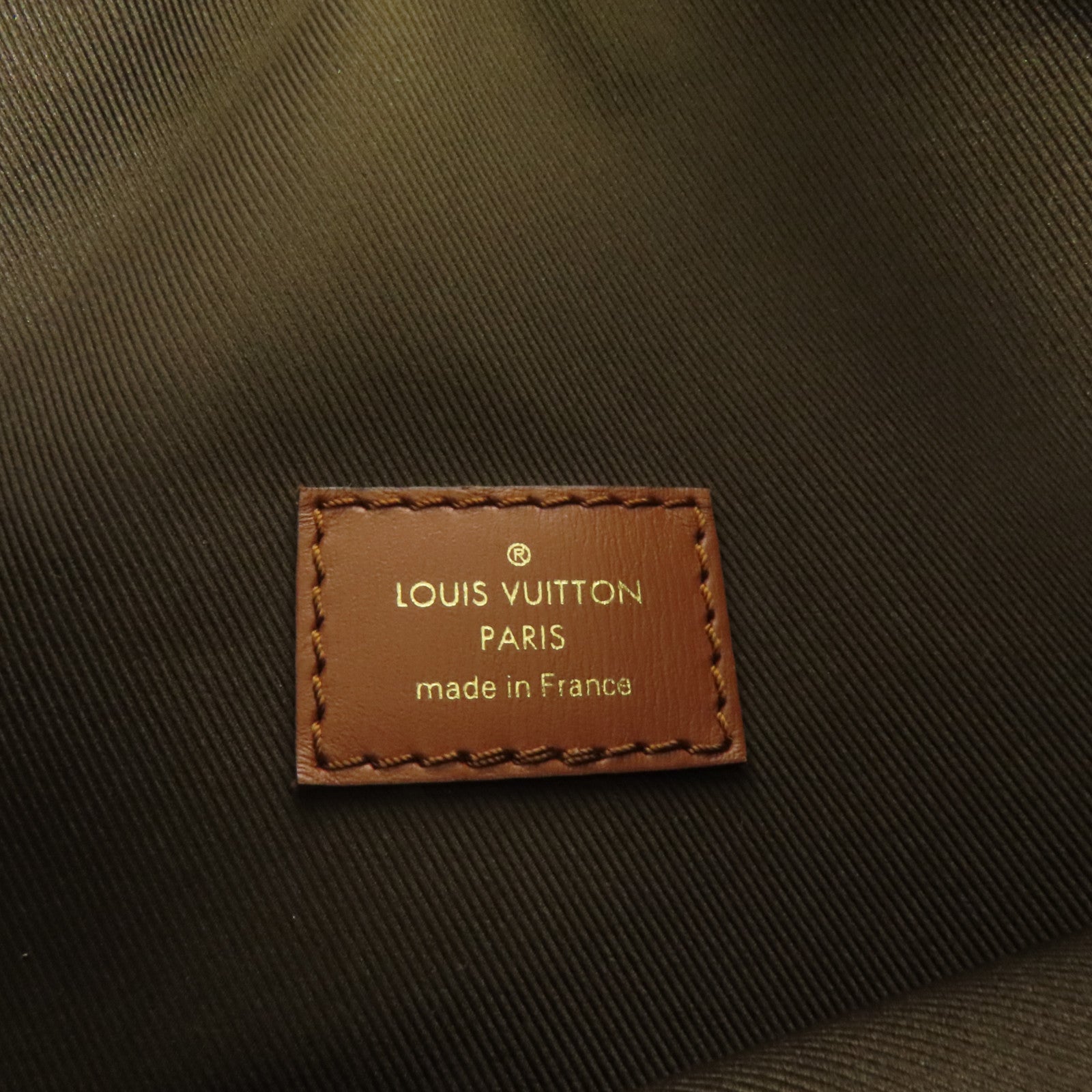 LOUIS VUITTON Monogram Reverse Loop Hobo金扣手挽肩背兩用袋棕色