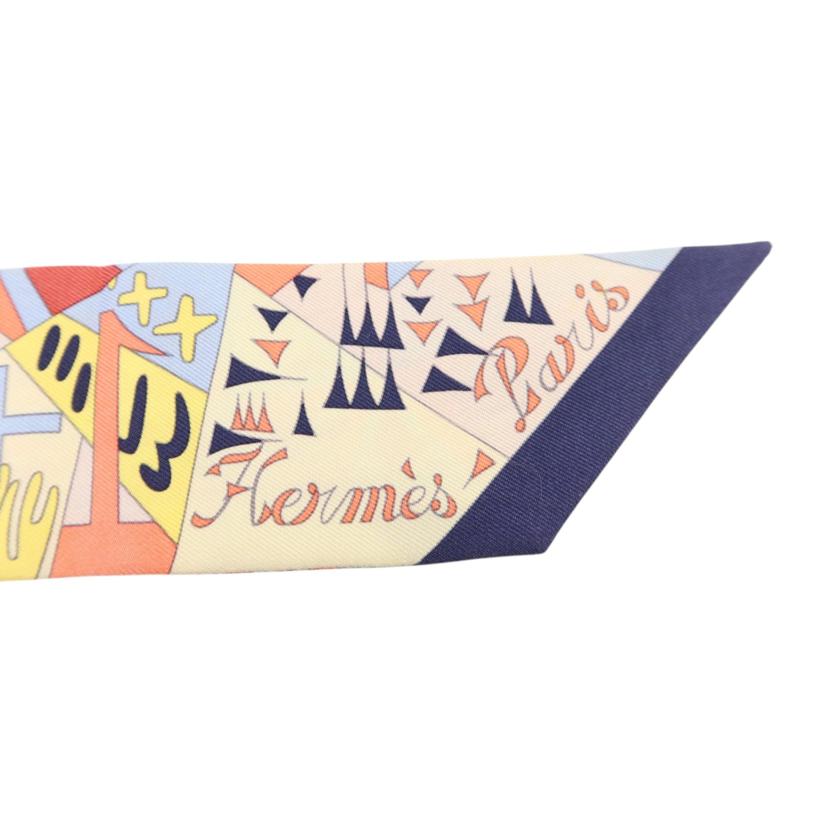 HERMES 絲質Twilly絲巾