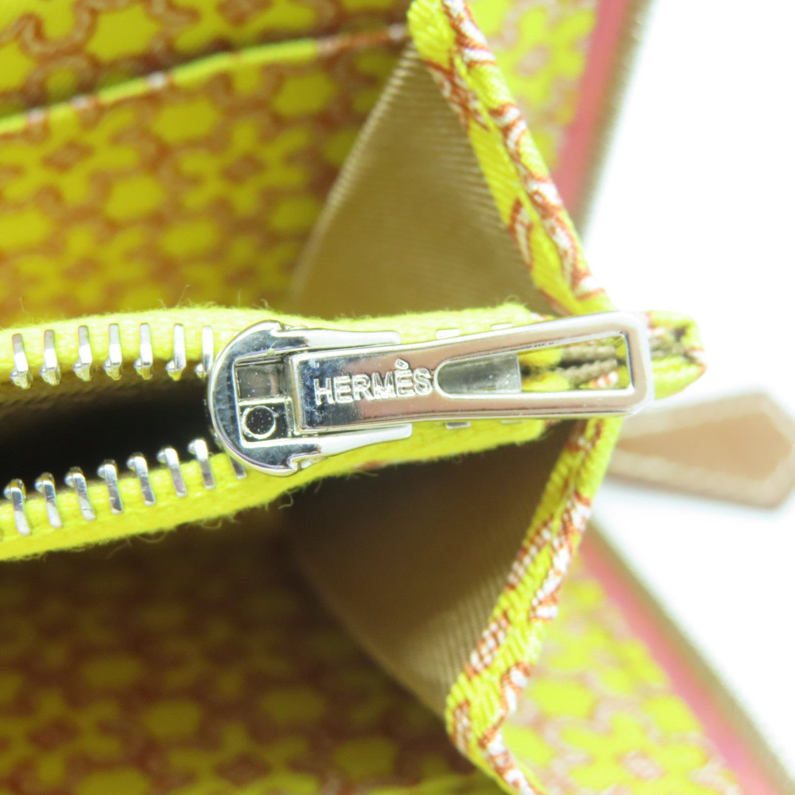 HERMES 【激減優惠】Epsom皮革Silk In Wallet銀扣長錢包Pink Bubblegum正粉紅色
