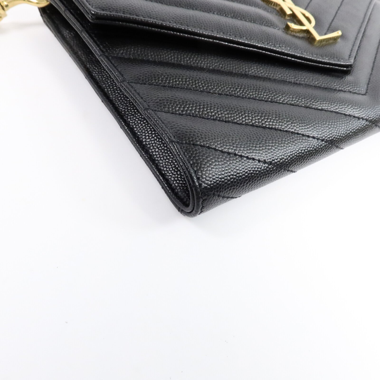 YVES SAINT LAURENT 牛皮皮革Pouch手拿包