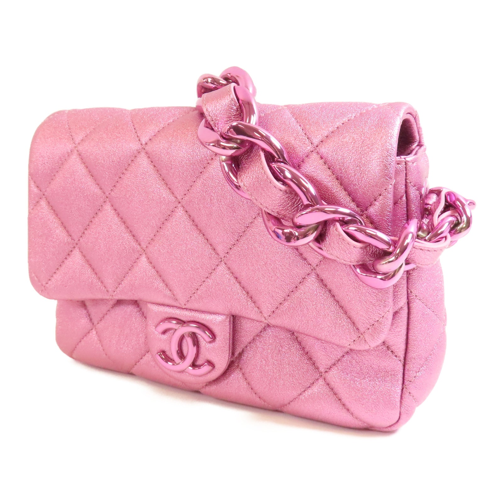 CHANEL 【激減優惠】牛皮皮革Chain Shoulder Bag肩背袋
