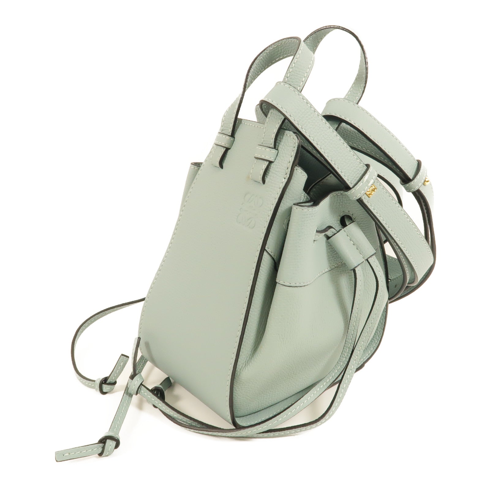 LOEWE 牛皮皮革Hammock Mini手挽肩背兩用袋