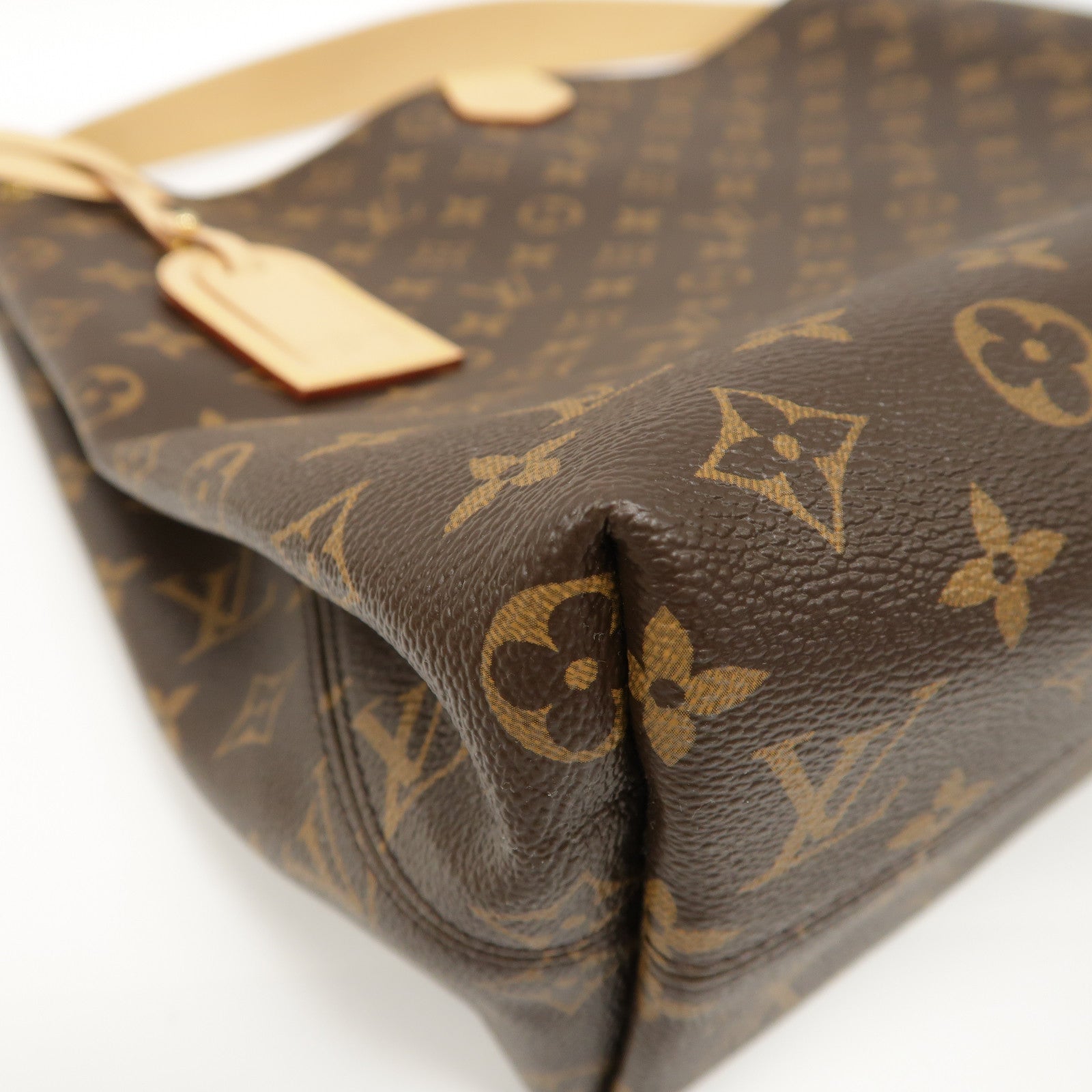 LOUIS VUITTON Monogram Graceful MM金扣肩背袋啡色