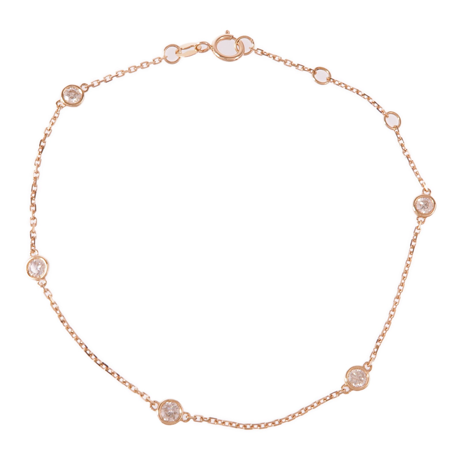 JEWELRY 18K玫瑰金Diamond Bracelet鑽石手鏈
