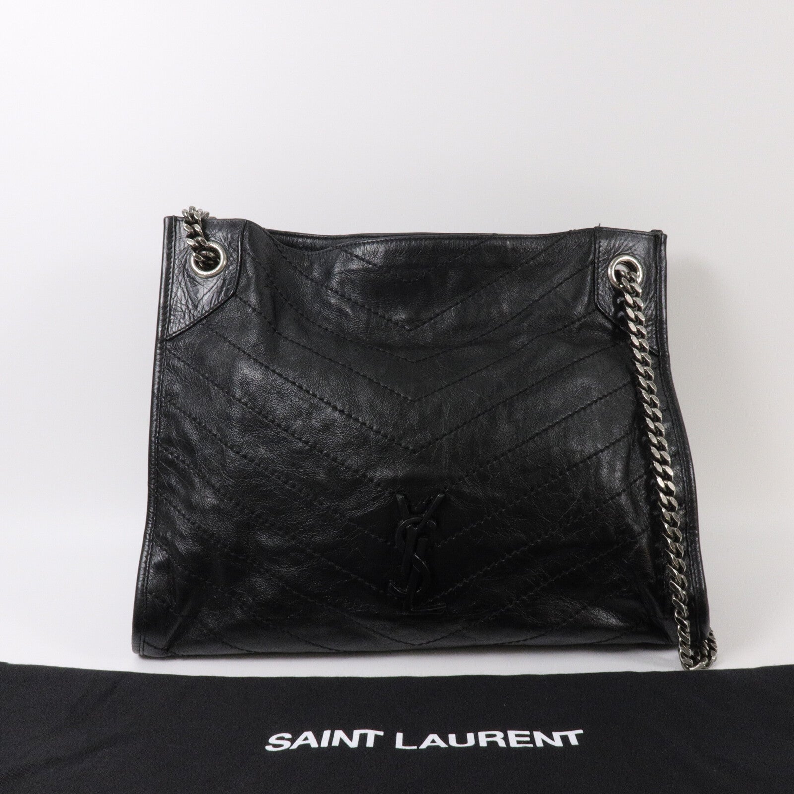 SAINT LAURENT 牛皮皮革Niki Shopping Bag肩背袋
