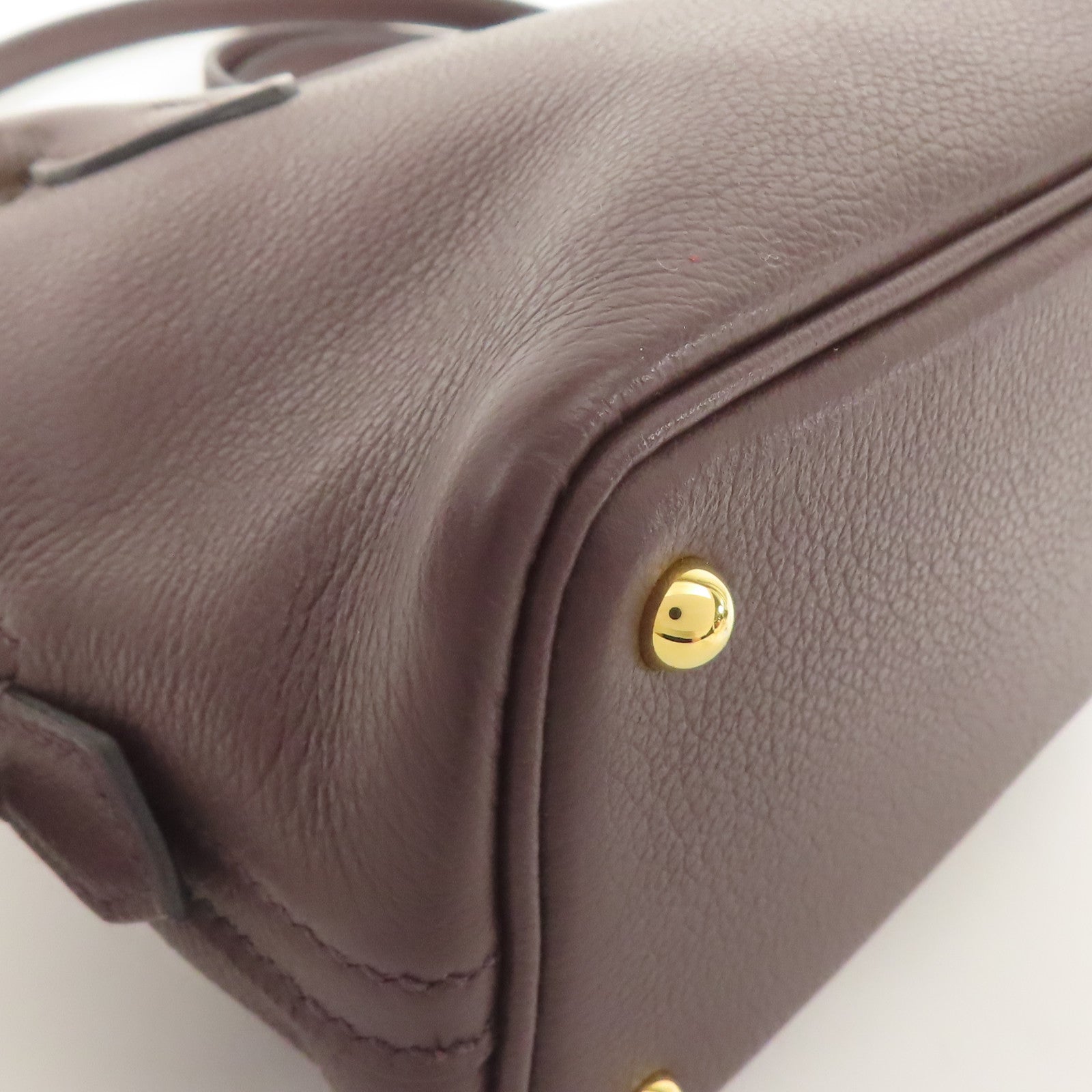 HERMES 【激減優惠】Evercolor皮革Bolide Mini金扣手挽肩背兩用袋Rouge Sellier