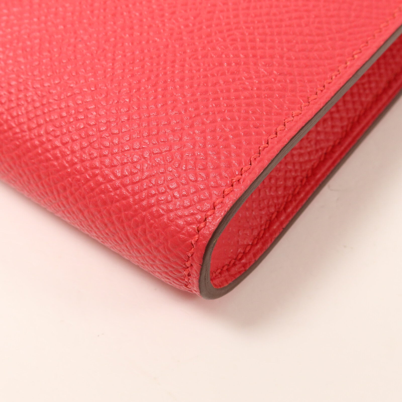 HERMES Epsom皮革Clic 16肩背袋Rose Extreme