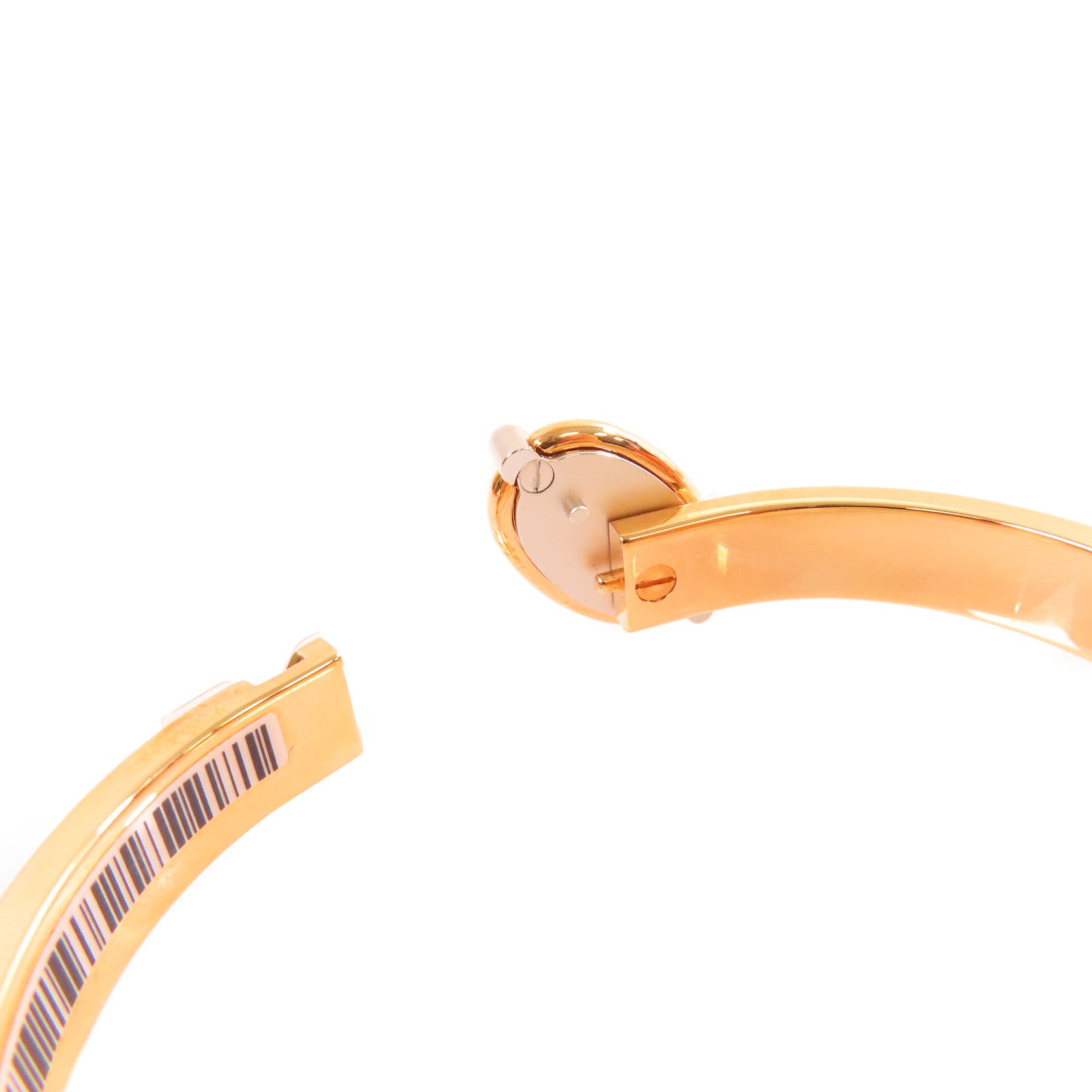 HERMES 金屬/琺瑯Mini Clic Chaine d'Ancre Bracelet手鐲灰色