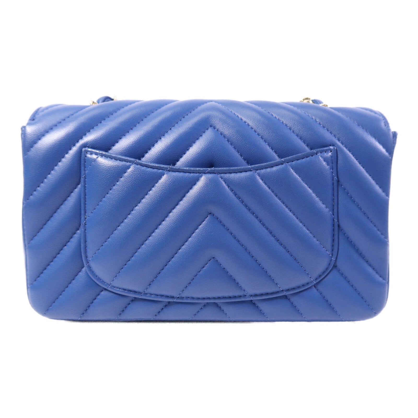 CHANEL 牛皮皮革Mini Classic 20銀扣鏈帶肩背袋