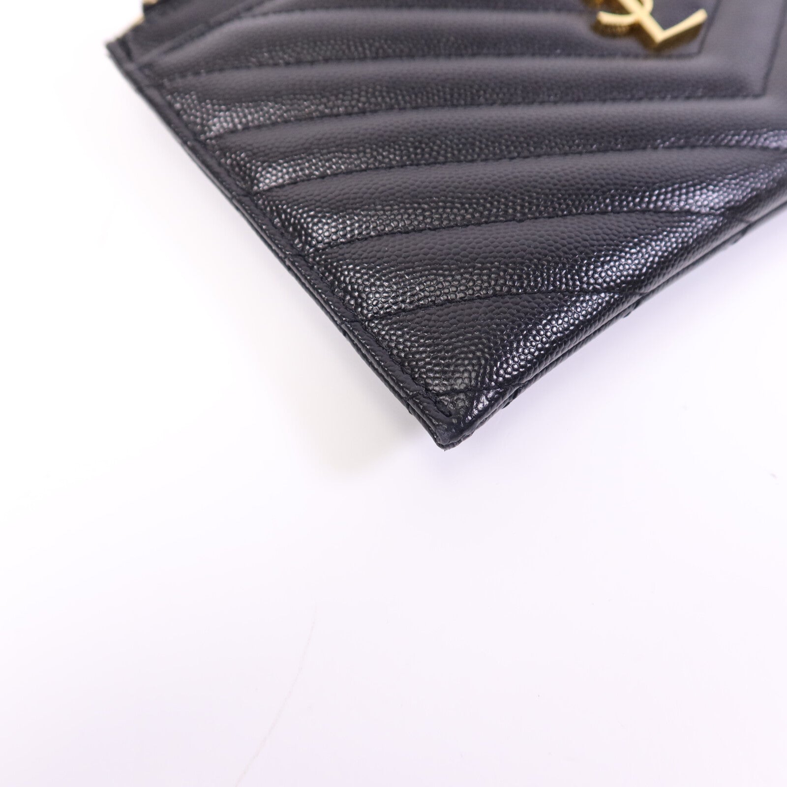 YVES SAINT LAURENT 牛皮皮革Clutch Bag金扣手拿包