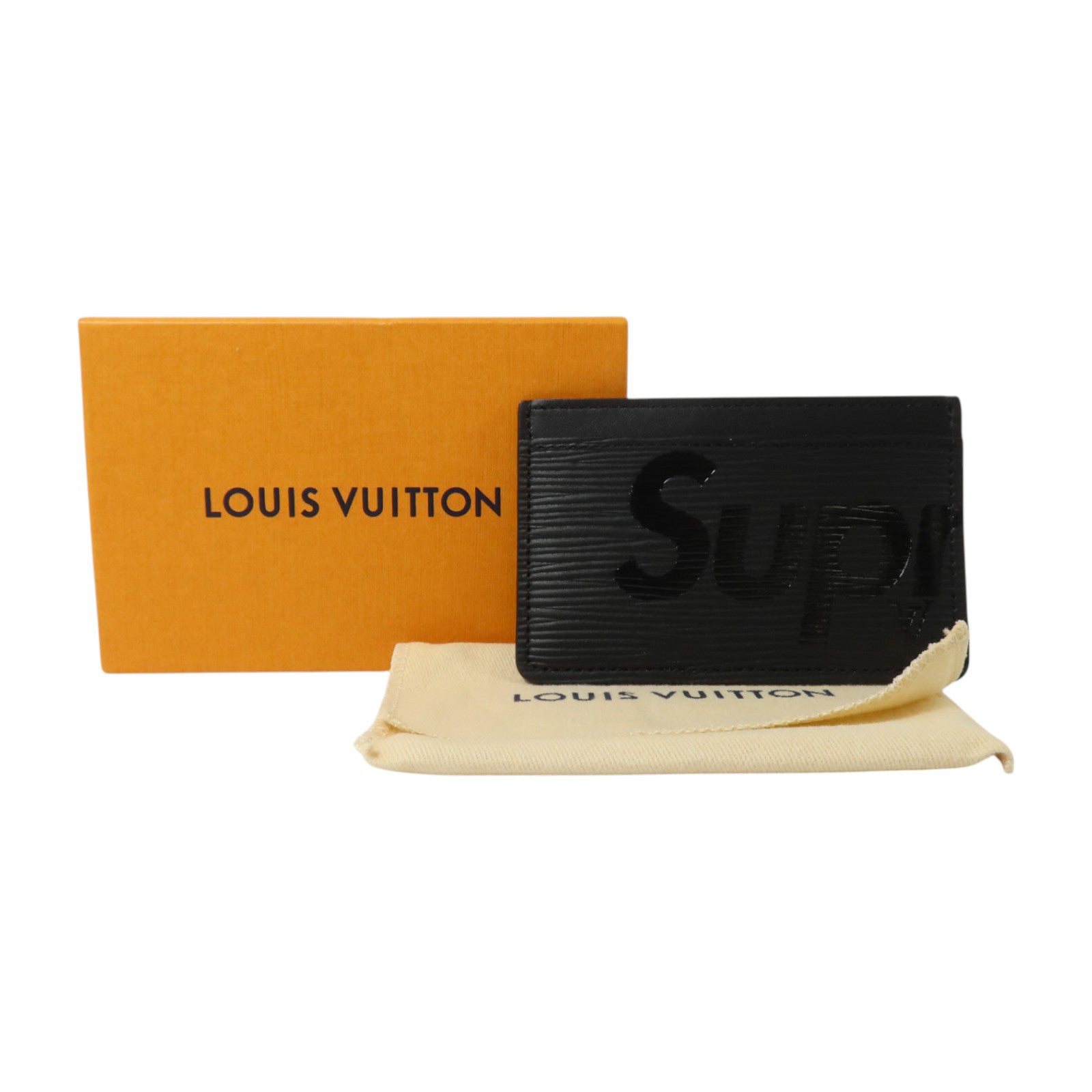 LOUIS VUITTON Epi LV x Supreme Card Case卡片套