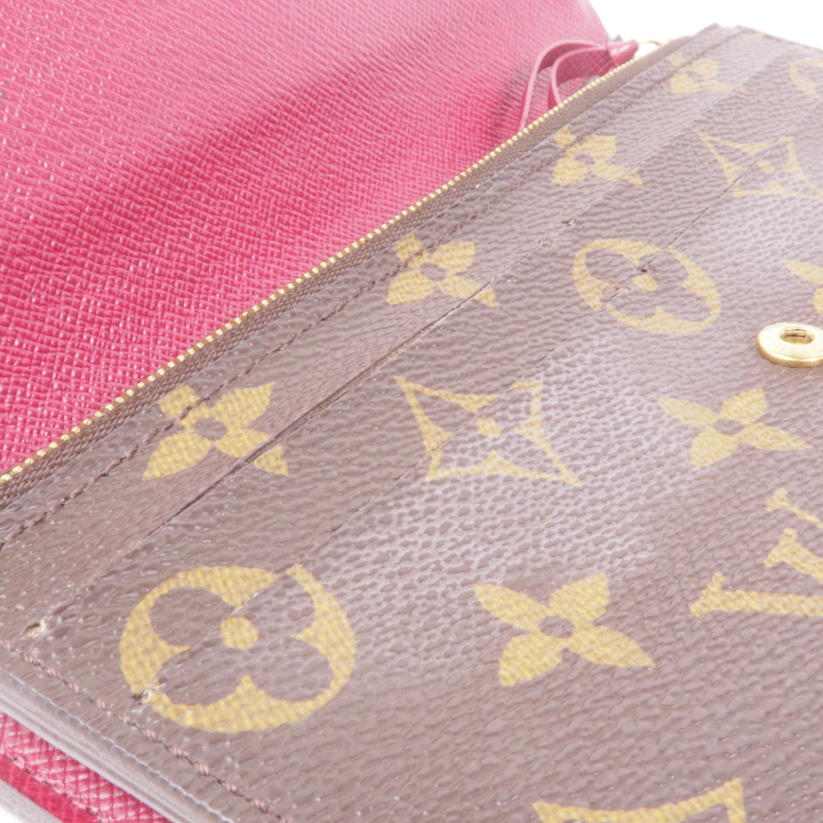 LOUIS VUITTON Monogram Emilie Long Wallet金扣長錢包