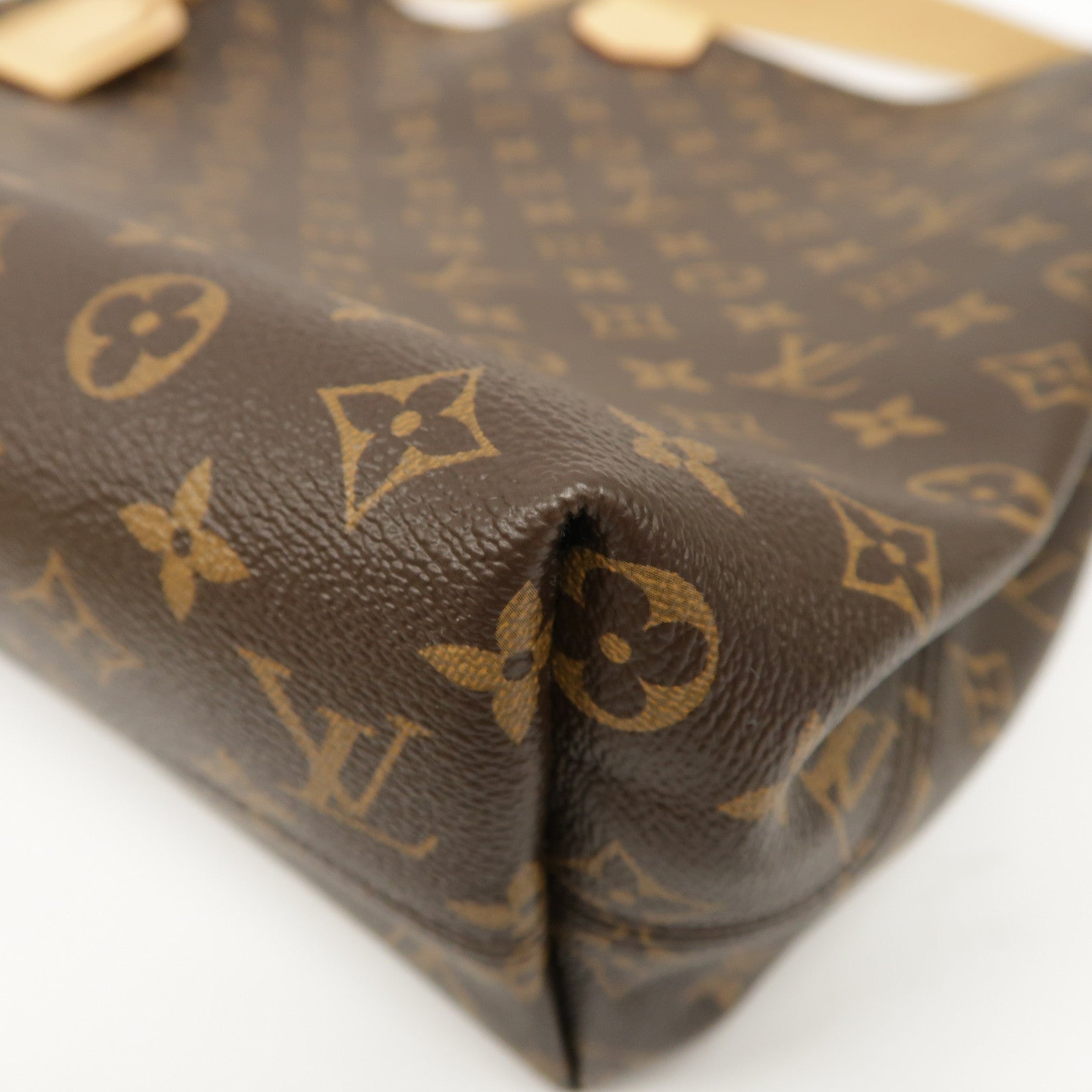 LOUIS VUITTON Monogram Graceful MM金扣肩背袋啡色