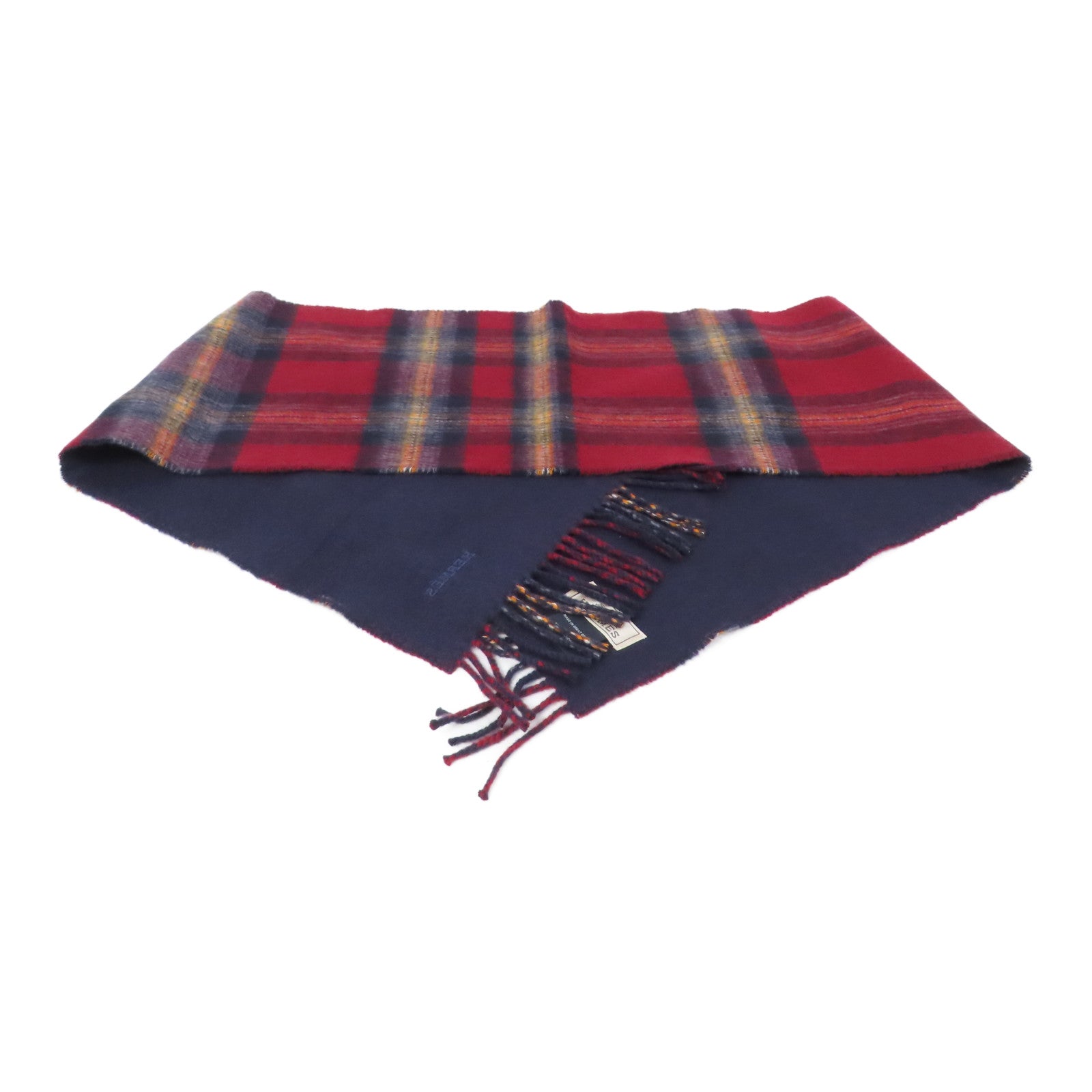 HERMES 羊絨Scarf圍巾紅色