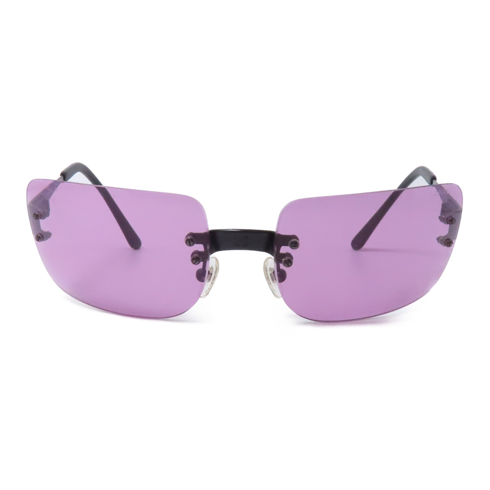 CHANEL (PRICE DOWN) CC Sunglasses 4005 PVC Purple