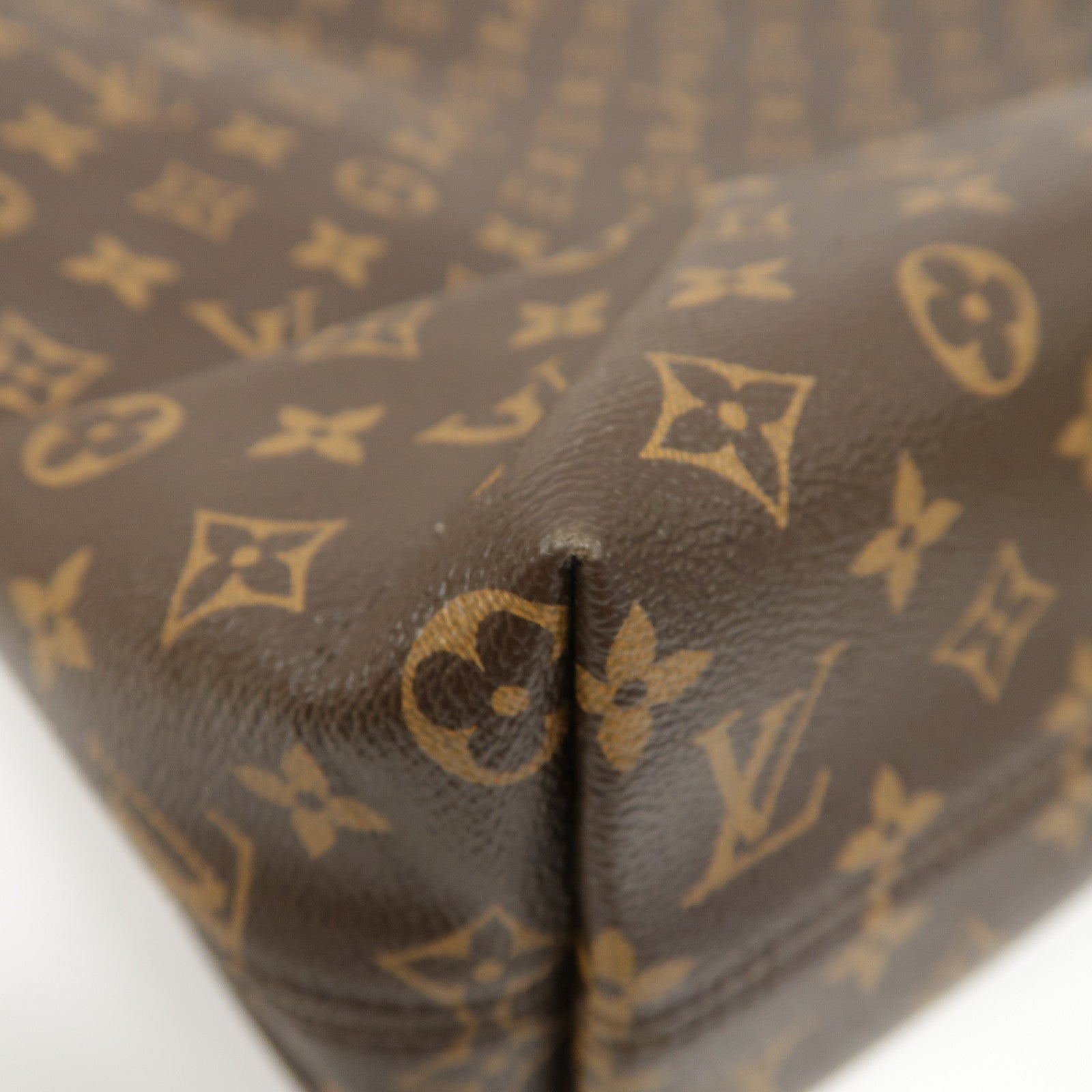 LOUIS VUITTON Monogram Graceful MM金扣肩背袋啡色