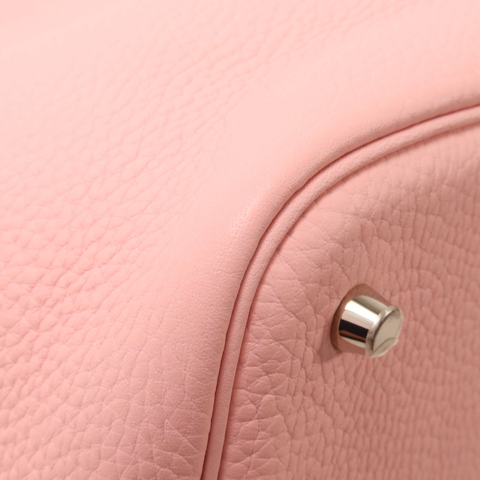HERMES Clemence皮革Picotin MM扣手挽袋Rose Sakura