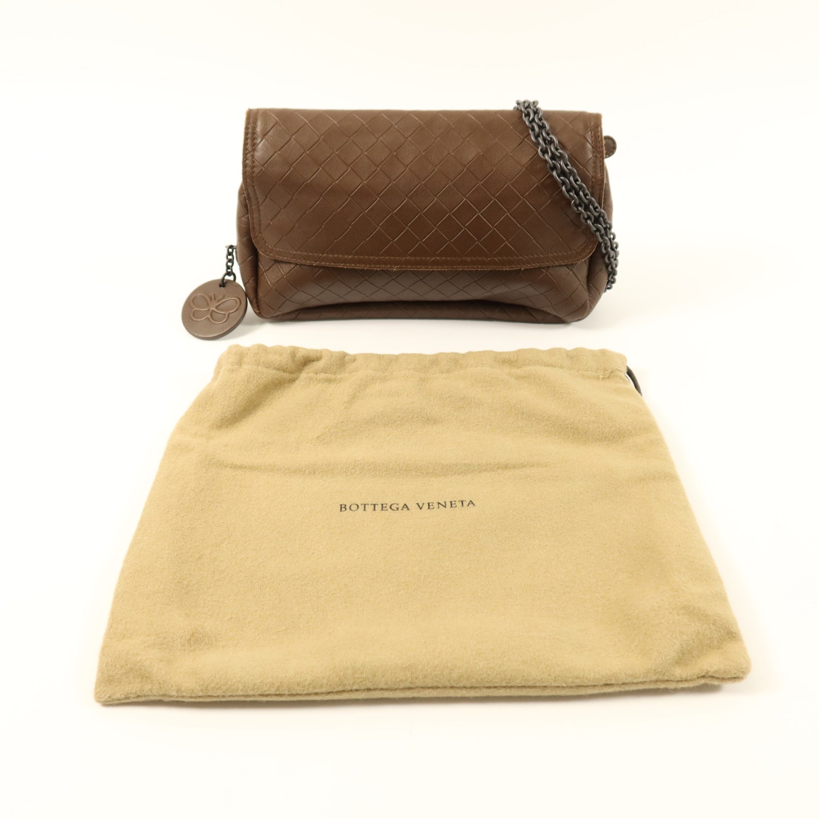 BOTTEGA VENETA 牛皮皮革Chain Shoulder鏈帶肩背袋
