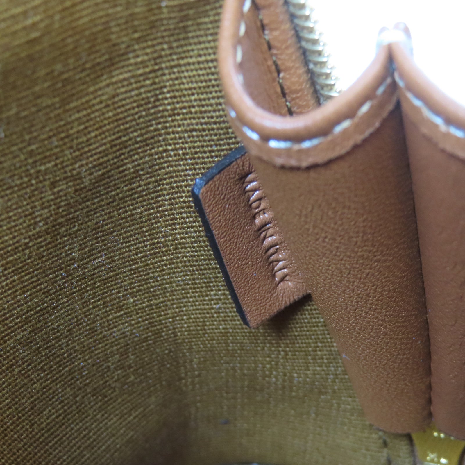CELINE 帆布Shoulder Bag金扣肩背袋啡色