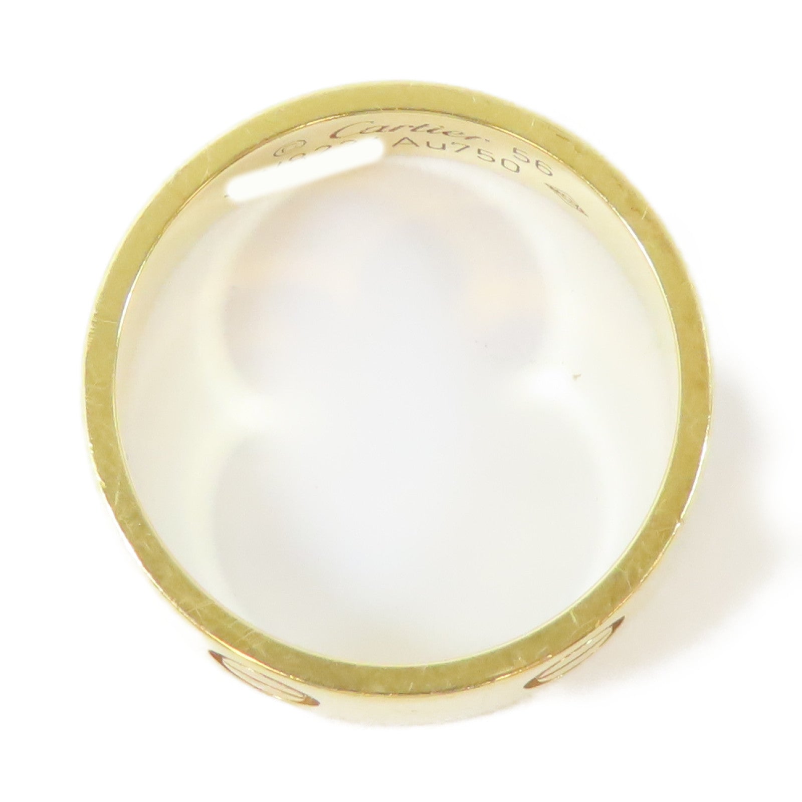 CARTIER 18K黃金Love Ring戒指Cartier#56/US#7.5