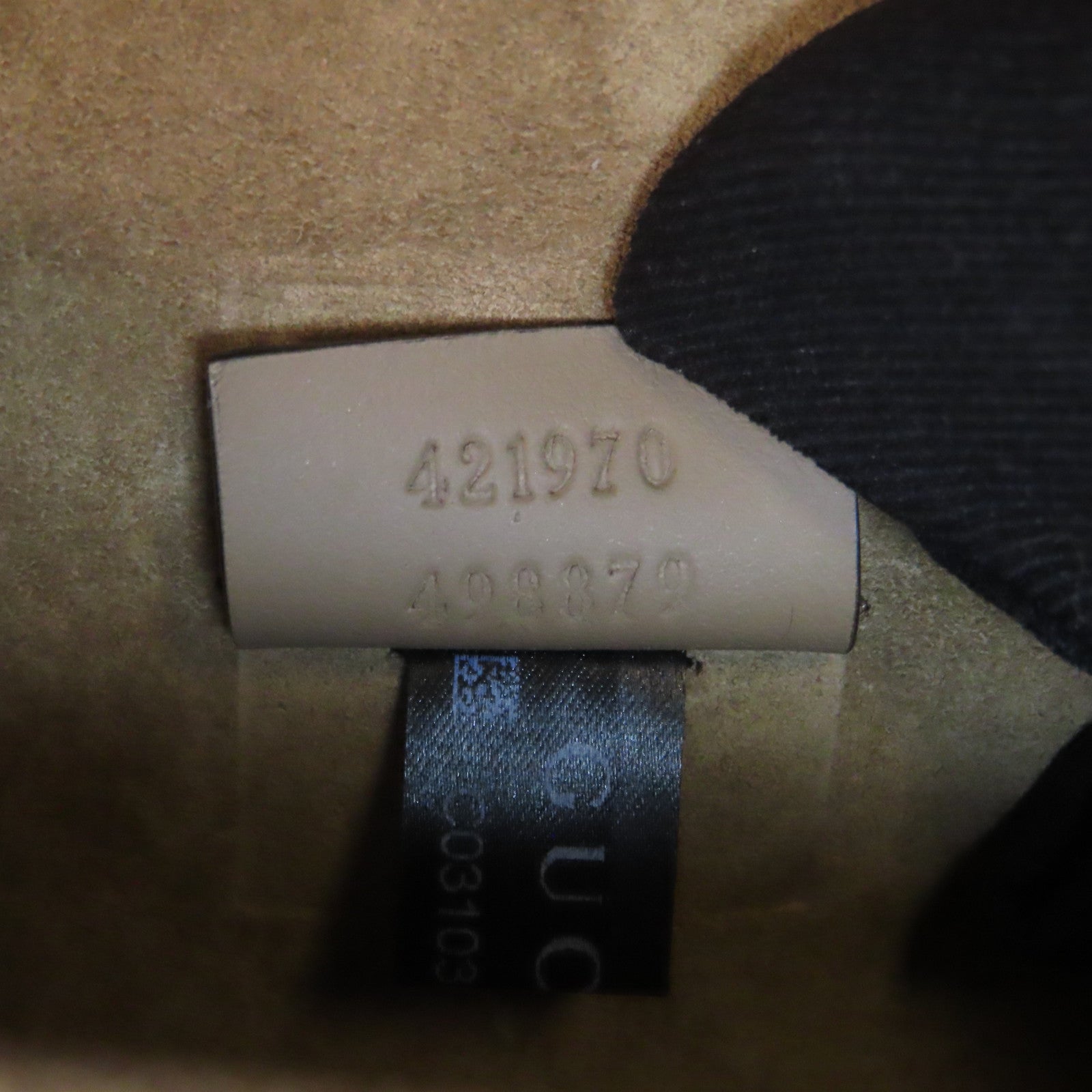 GUCCI 塗層帆布/麂皮皮革GG Supreme Chain Shoulder銀扣鏈帶肩背袋啡色
