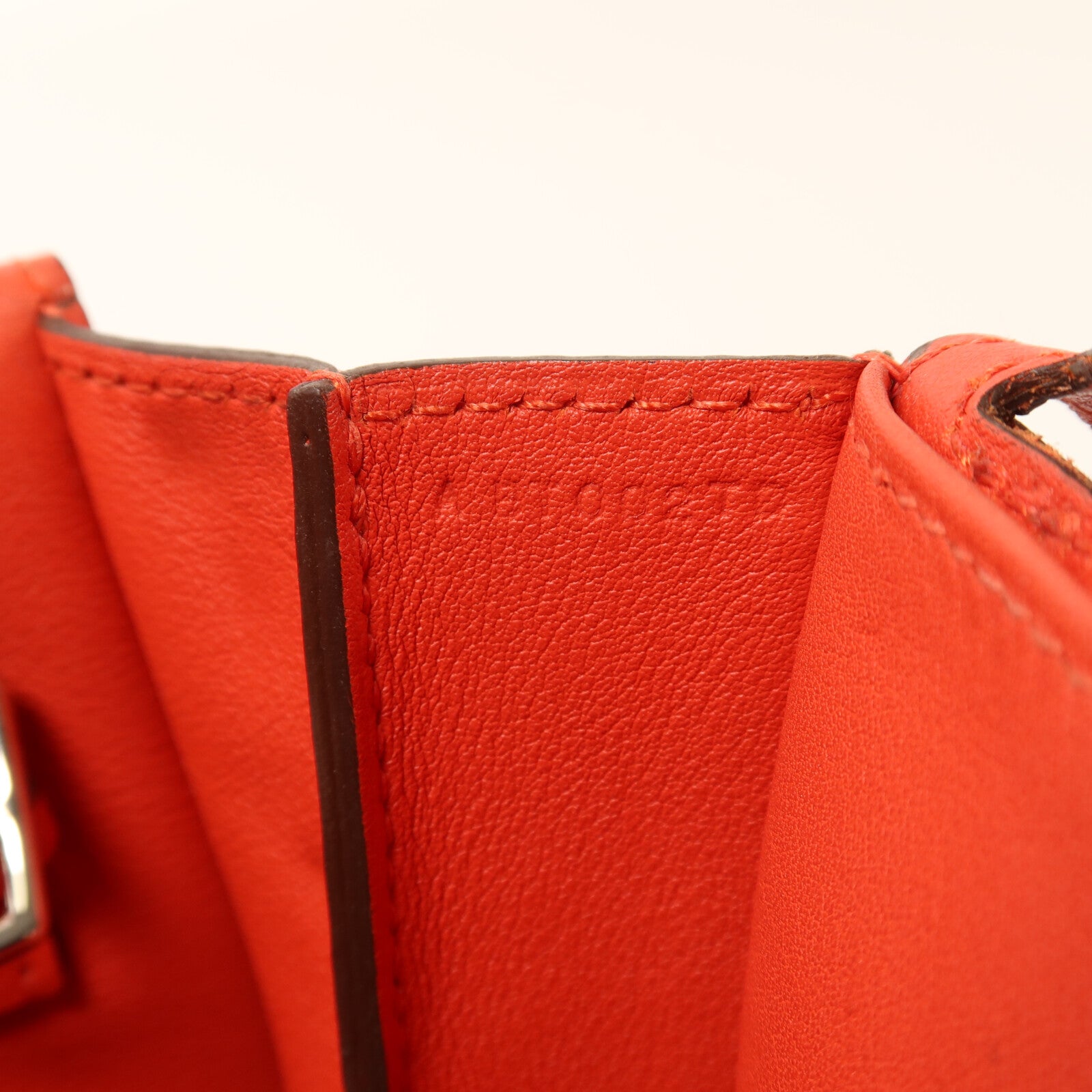 HERMES Swift皮革Mini Halzan銀扣手挽肩背兩用袋Rouge Pivoine