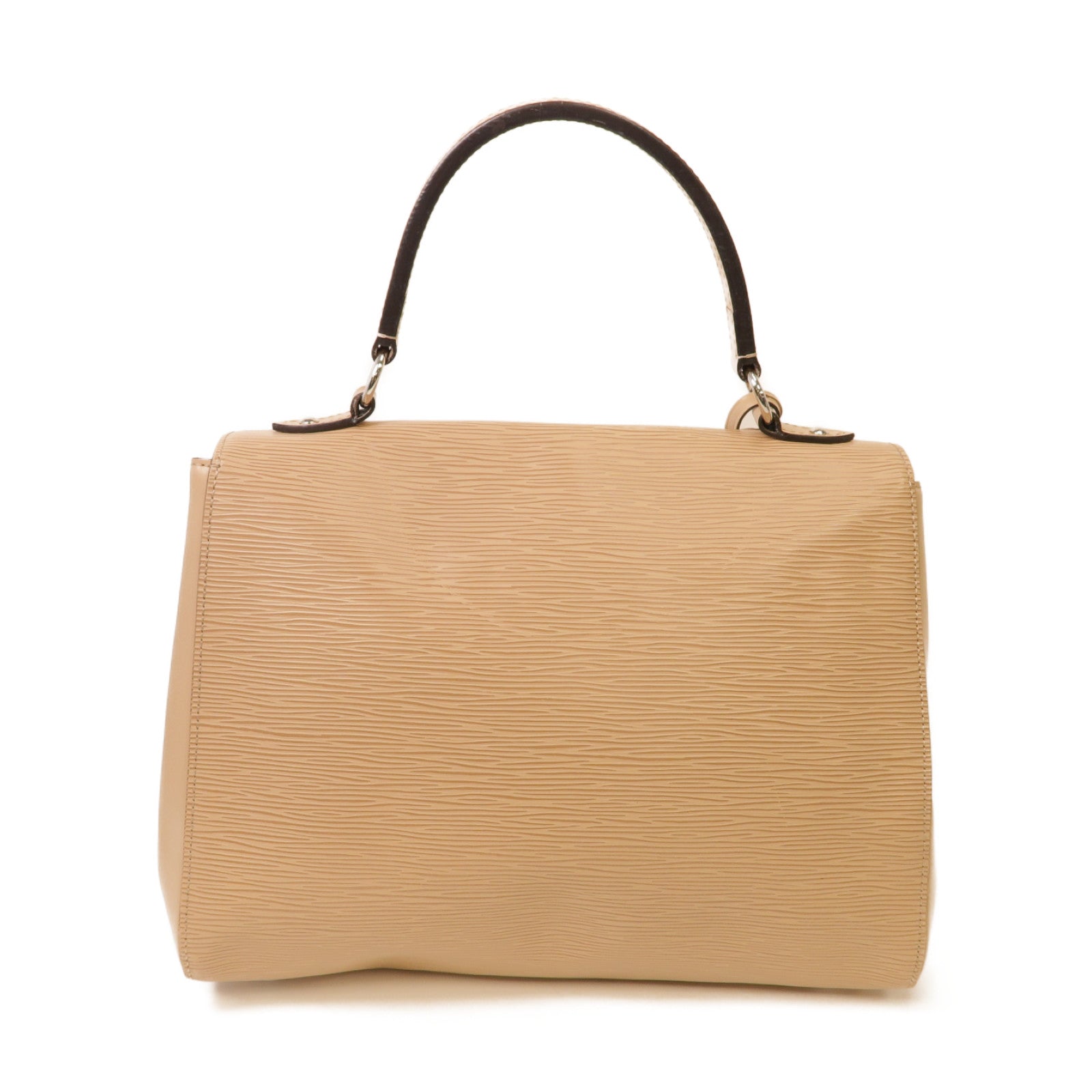 LOUIS VUITTON Epi Cluny MM銀扣手挽肩背兩用袋粉紅色