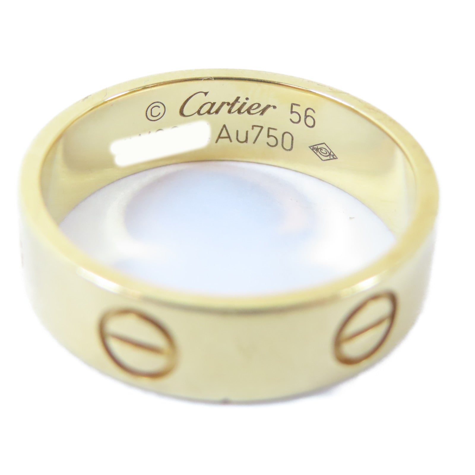 CARTIER 18K黃金Love Ring戒指Cartier#56/US#7.5